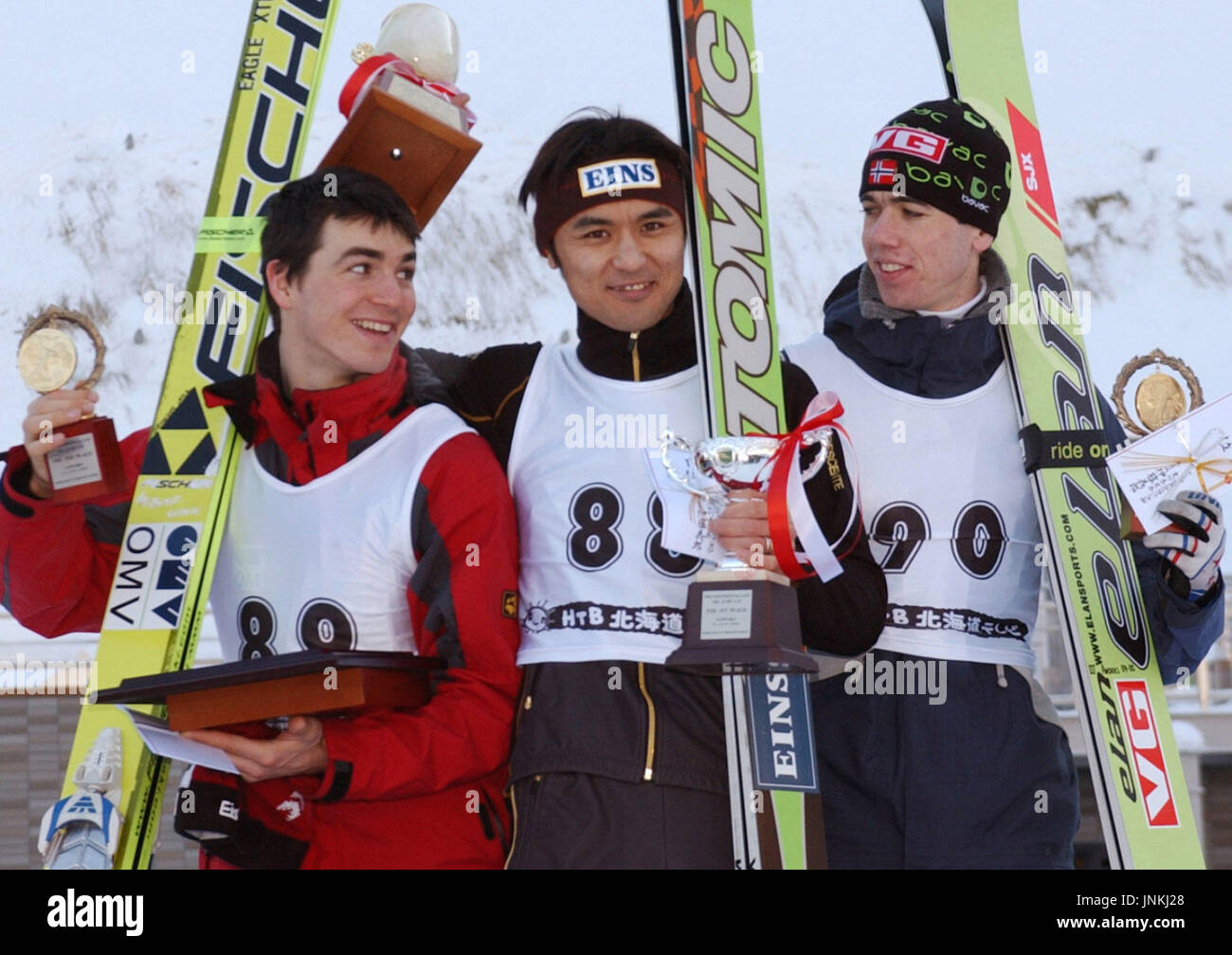 SAPPORO, Japan Balthasar Schneider of Austria (L), Tsuyoshi Ichinohe