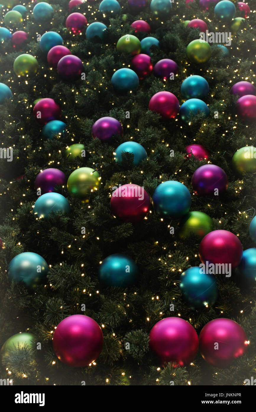 Colorful christmas baubles hi-res stock photography and images - Alamy
