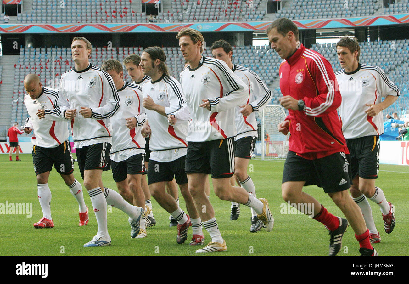 MUNICH, Germany - German players tune up at FIFA World Cup Stadium ...