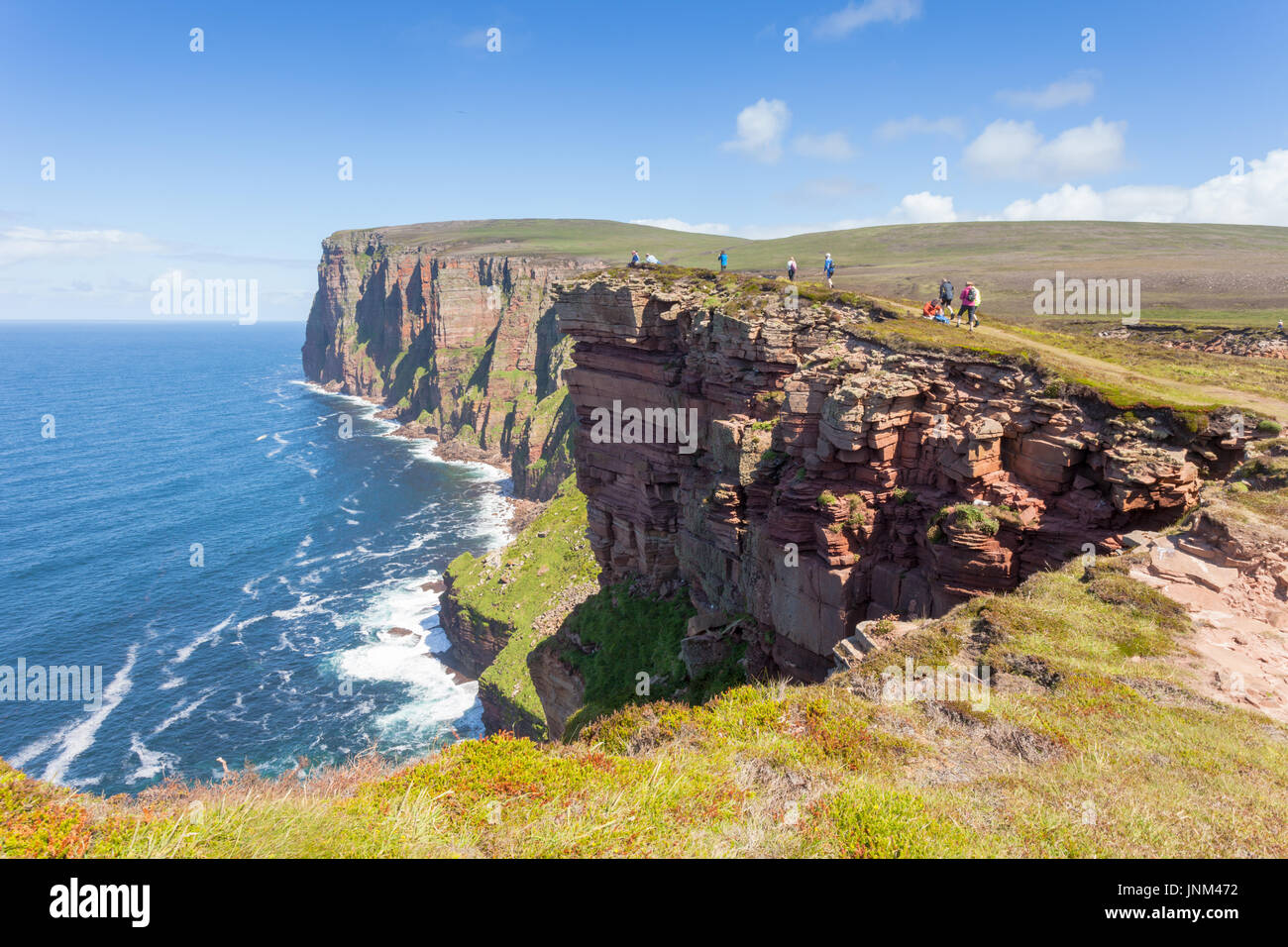High cliff coast, Hoy, Orkney UK Stock Photo