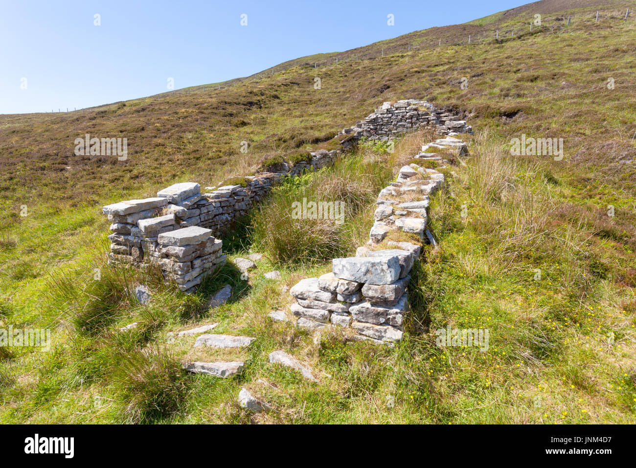 Ruins of a building or house home, Hoy, Orkney UK Stock Photo