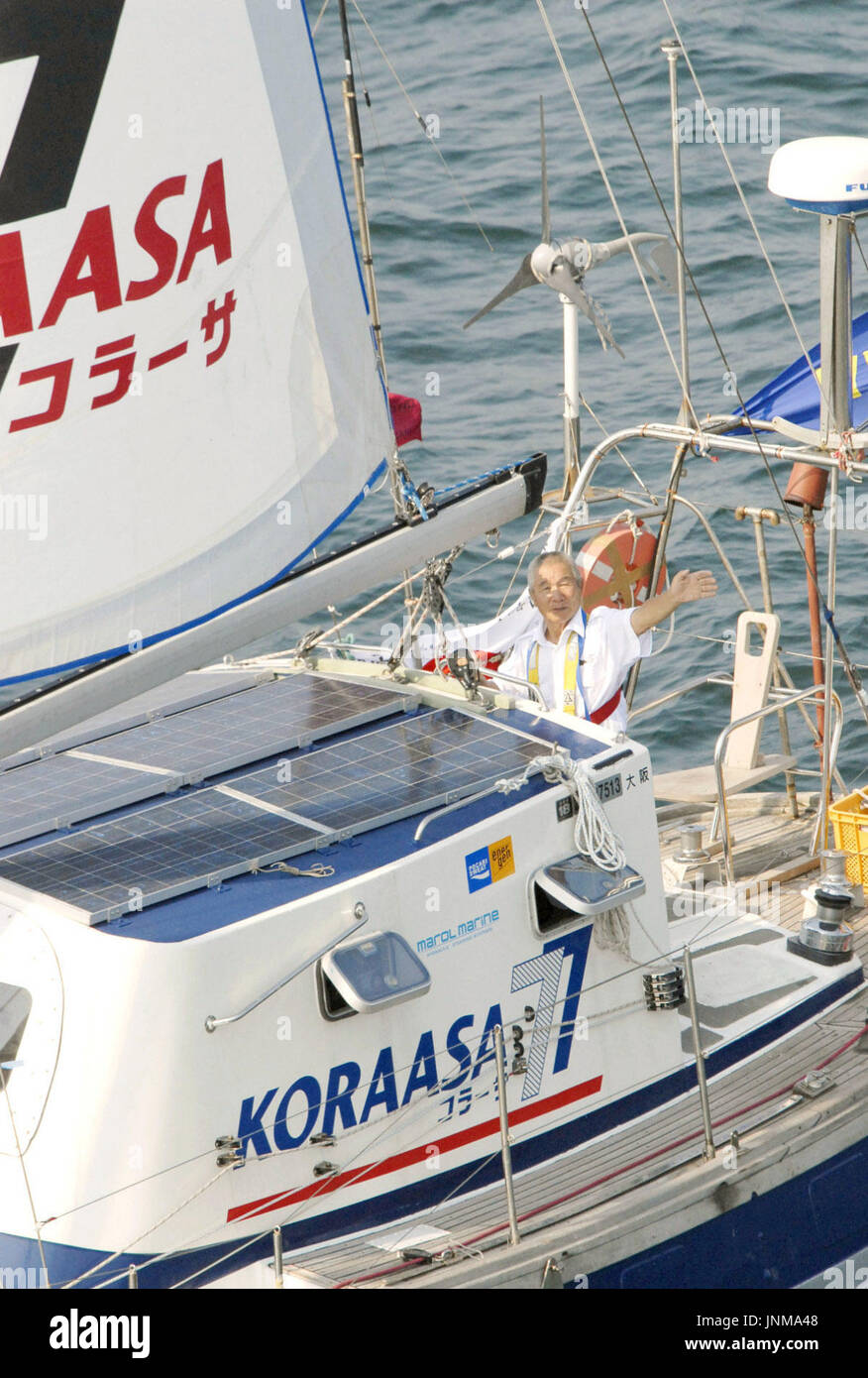OSAKA, Japan Ikuo Kashima, a 77yearold Japanese yachtsman, has