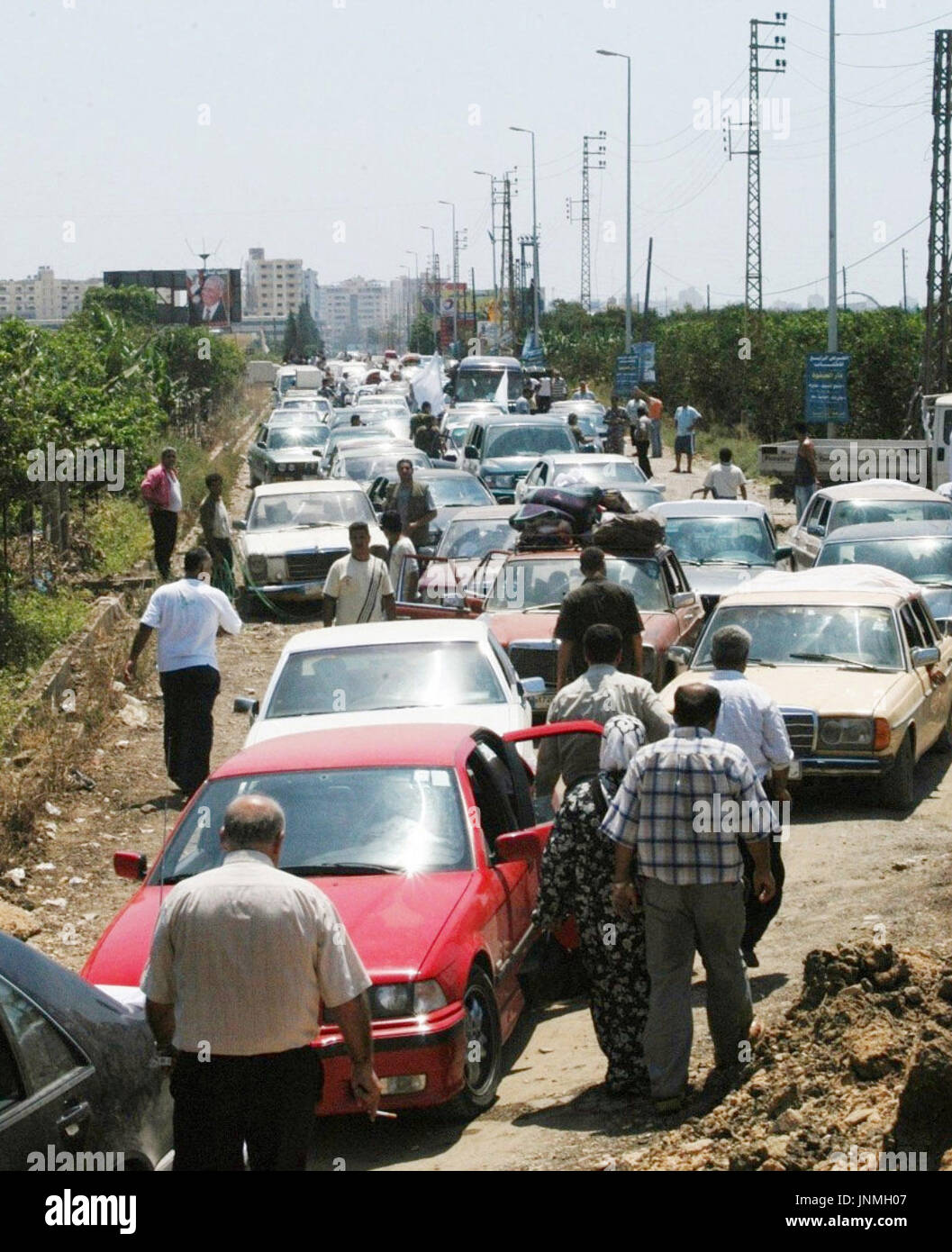 TYRE, Lebanon A road in the southern Lebanese city of Tyre on July 31