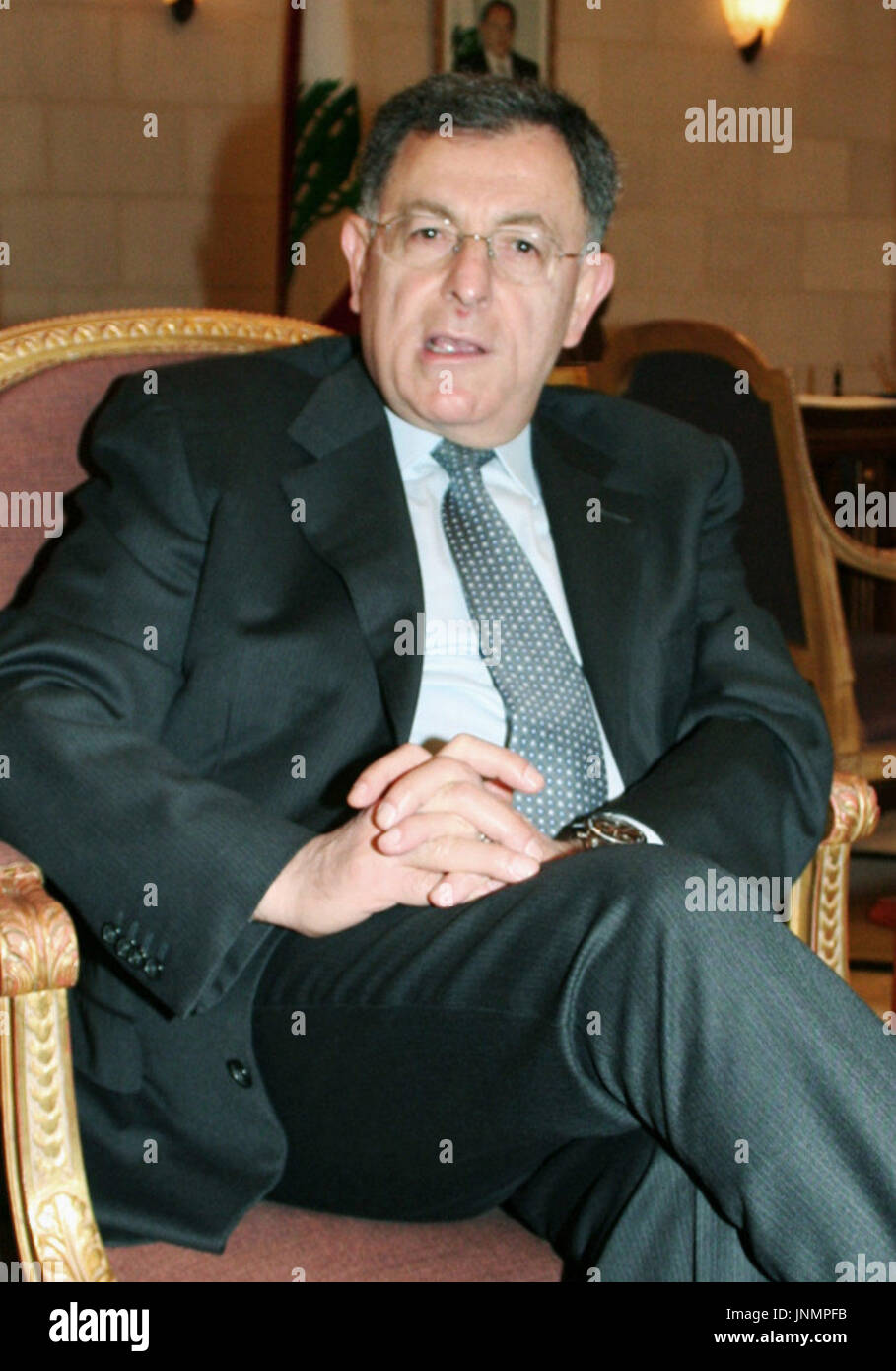 BEIRUT, Lebanon Lebanese Prime Minister Fouad Siniora speaks in an