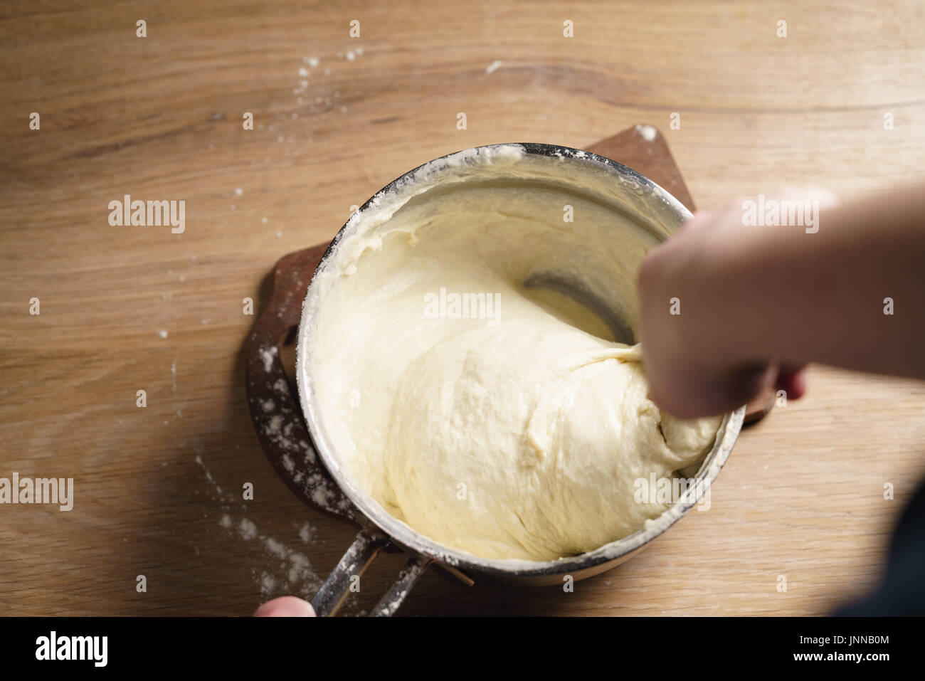 Sticky dough
