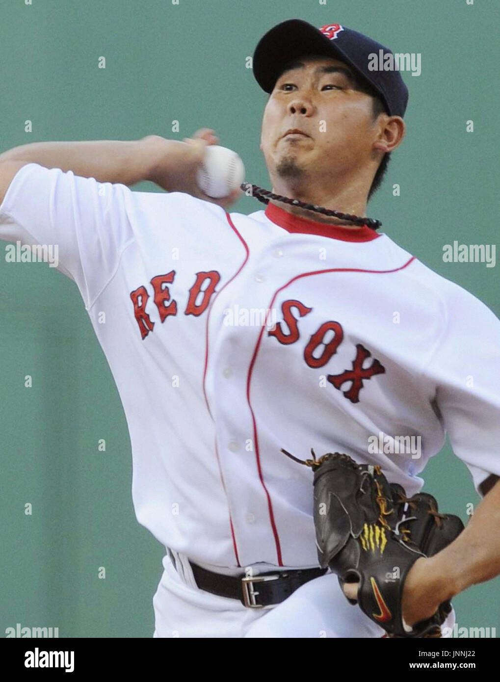 BOSTON, United States Boston Red Sox's Daisuke Matsuzaka throws a