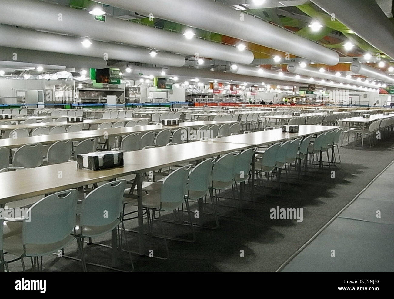 BEIJING, China - Photo taken July 22 shows a dining hall at the Olympic Village for the Beijing ...