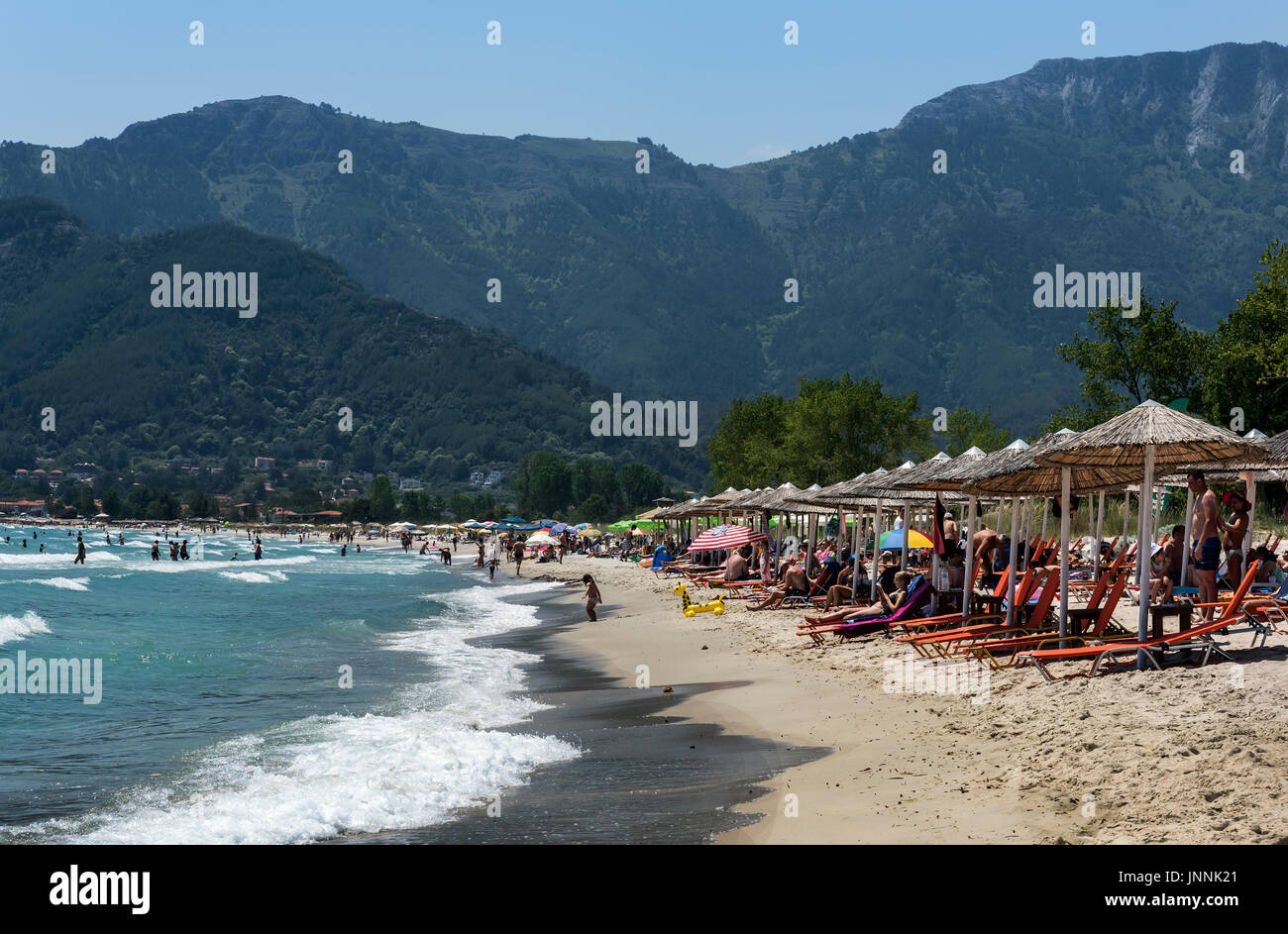 Golden Beach, Thassos Greece Stock Photo Alamy