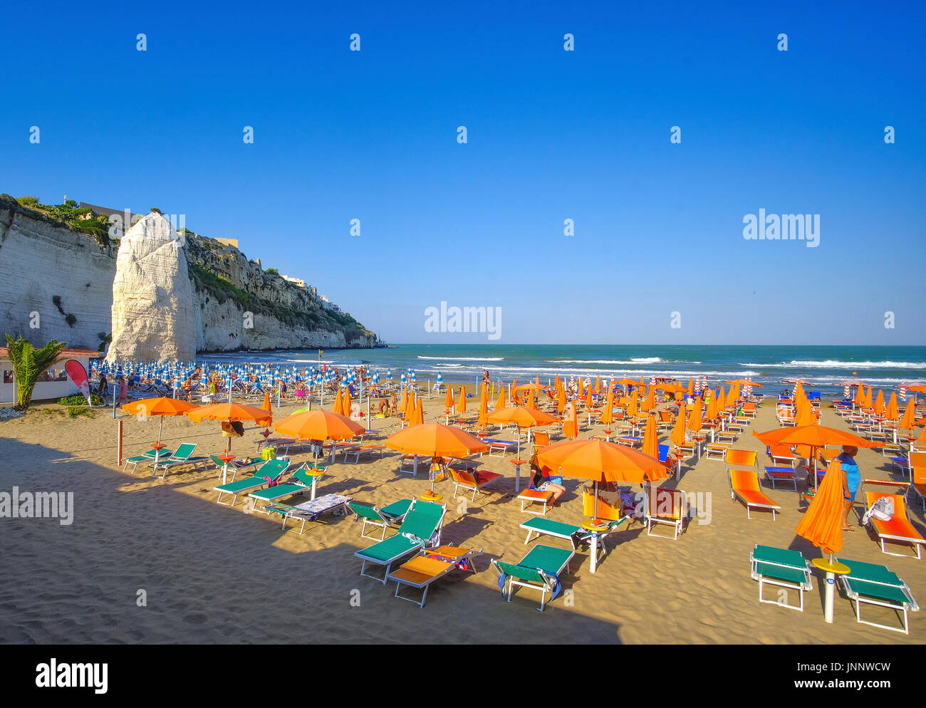 beach of vieste - gargano area - apulia region - italy Stock Photo