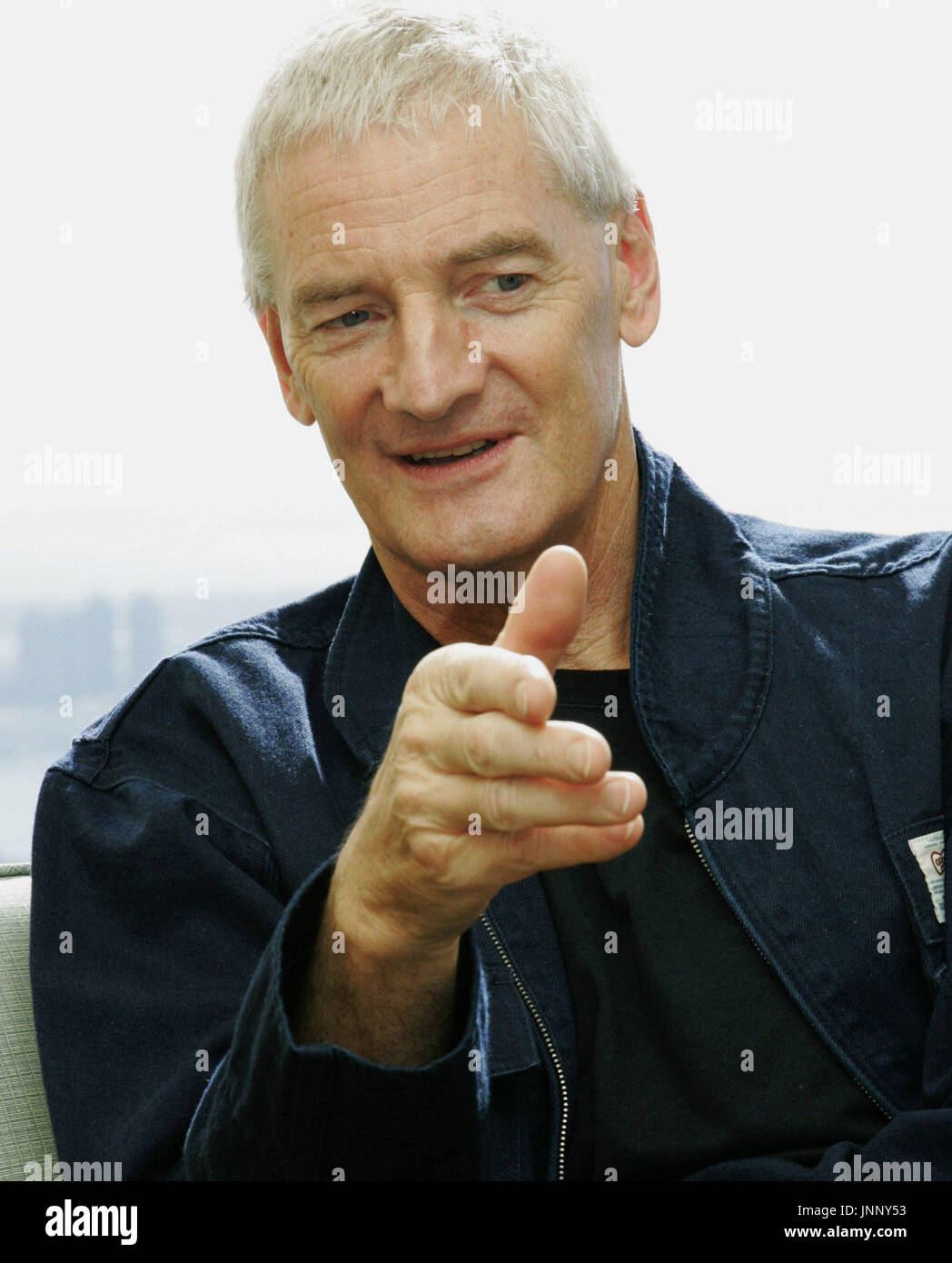 TOKYO, Japan - James Dyson, founder of British vacuum cleaner maker Dyson  Ltd., speaks in a recent interview with Kyodo News in Tokyo. (Kyodo Stock  Photo - Alamy