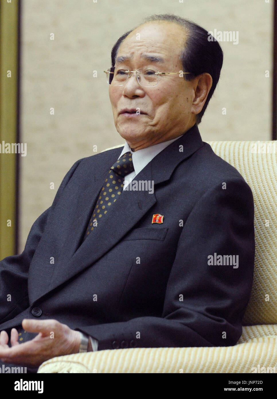 PYONGYANG, North Korea - Kim Yong Nam, president of the Presidium of ...