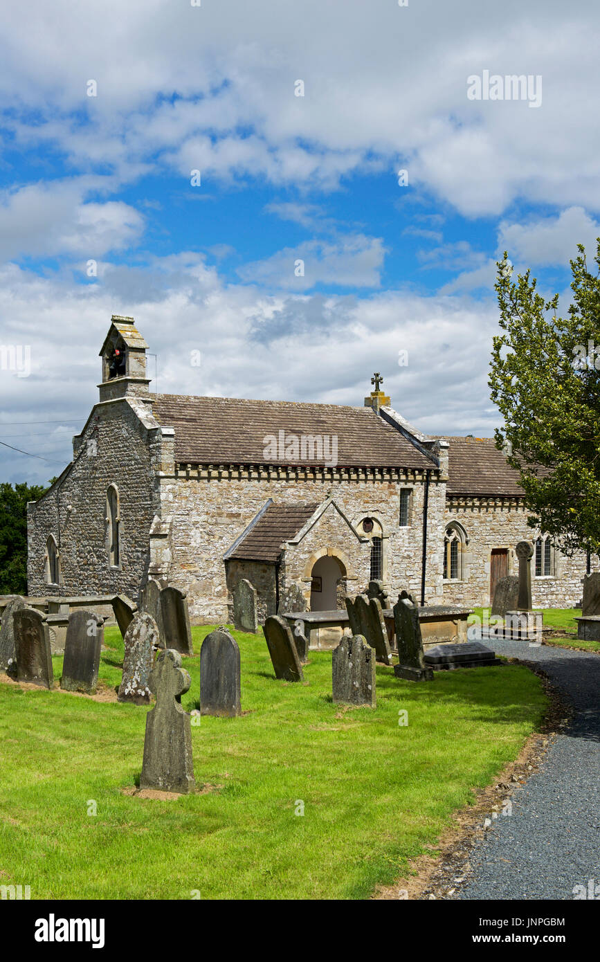 The Church of St Michael & All Angels, Downholme, Richmondshire, Yorkshire Dales, England UK Stock Photo