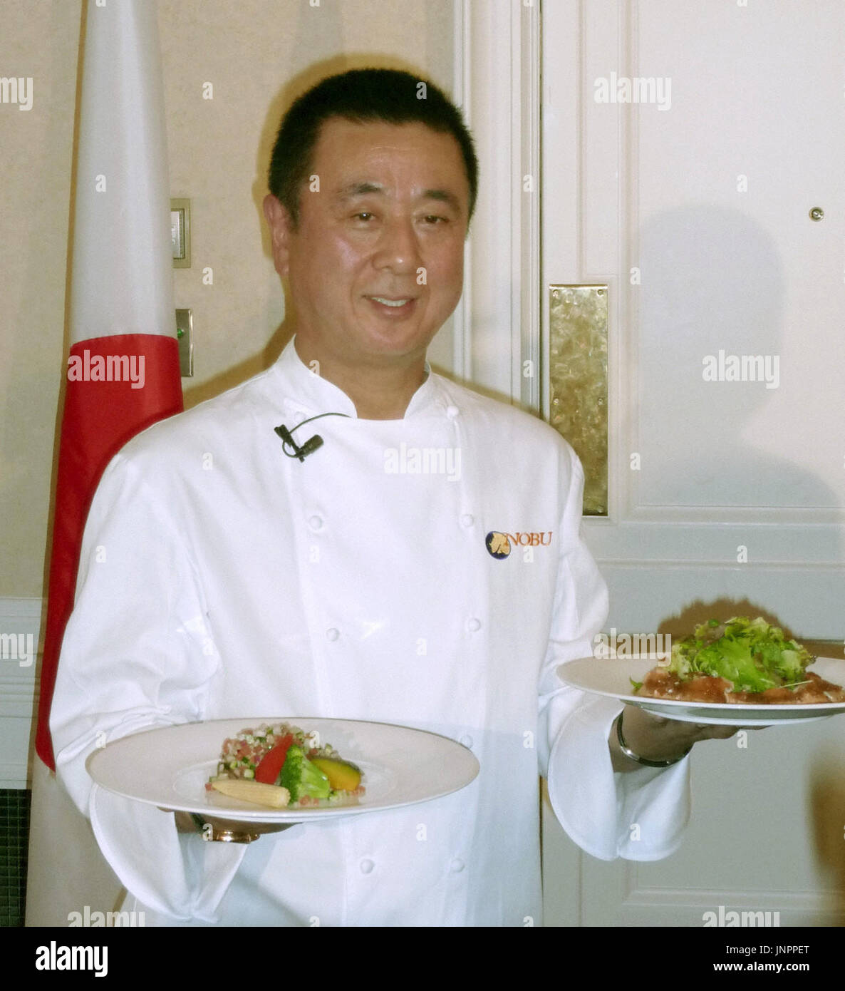 TOKYO, Japan Renowned Japanese chef Nobuyuki Matsuhisa serves dishes