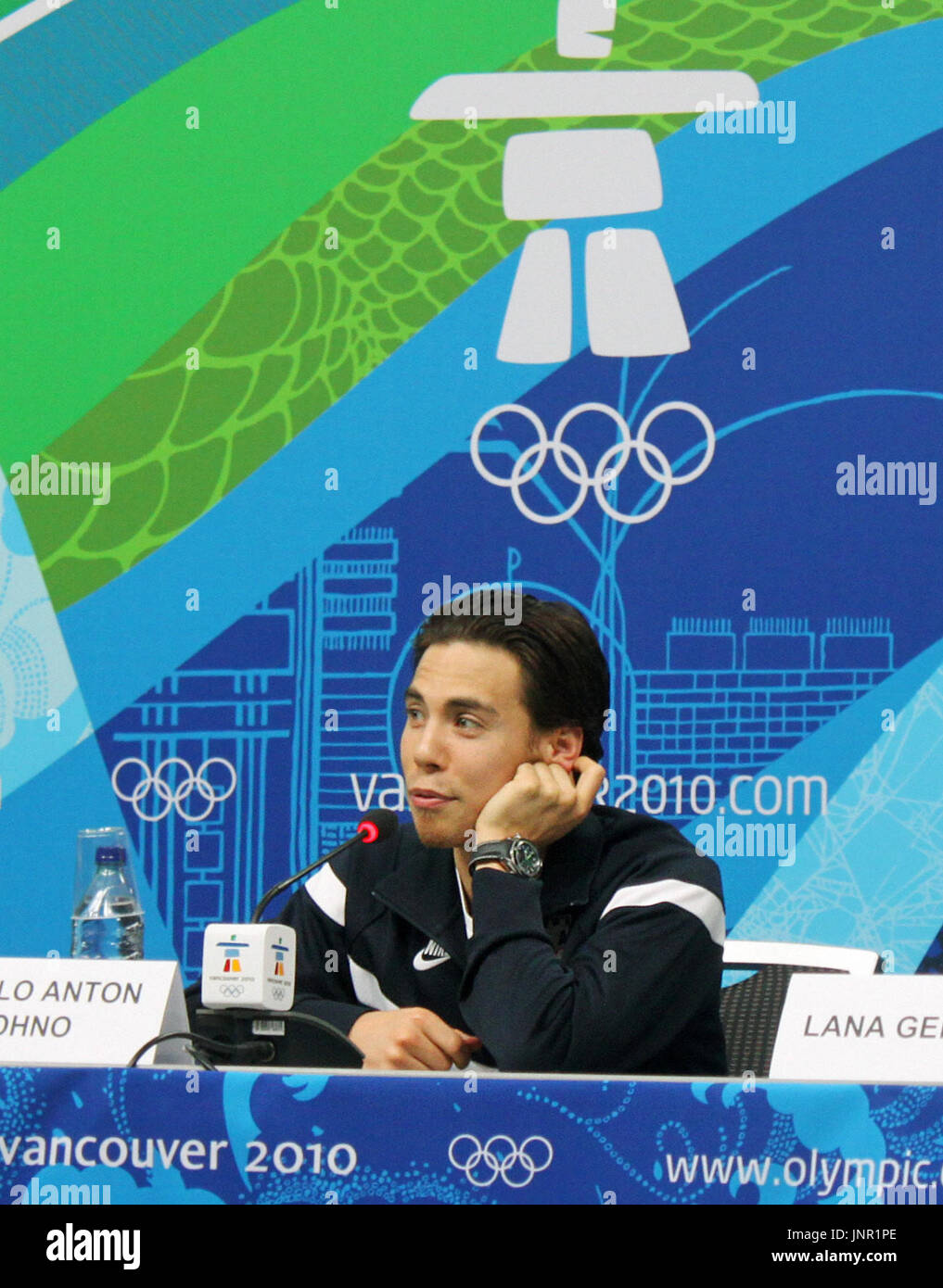 Vancouver Canada Short track speed skater Apolo Anton Ohno of the