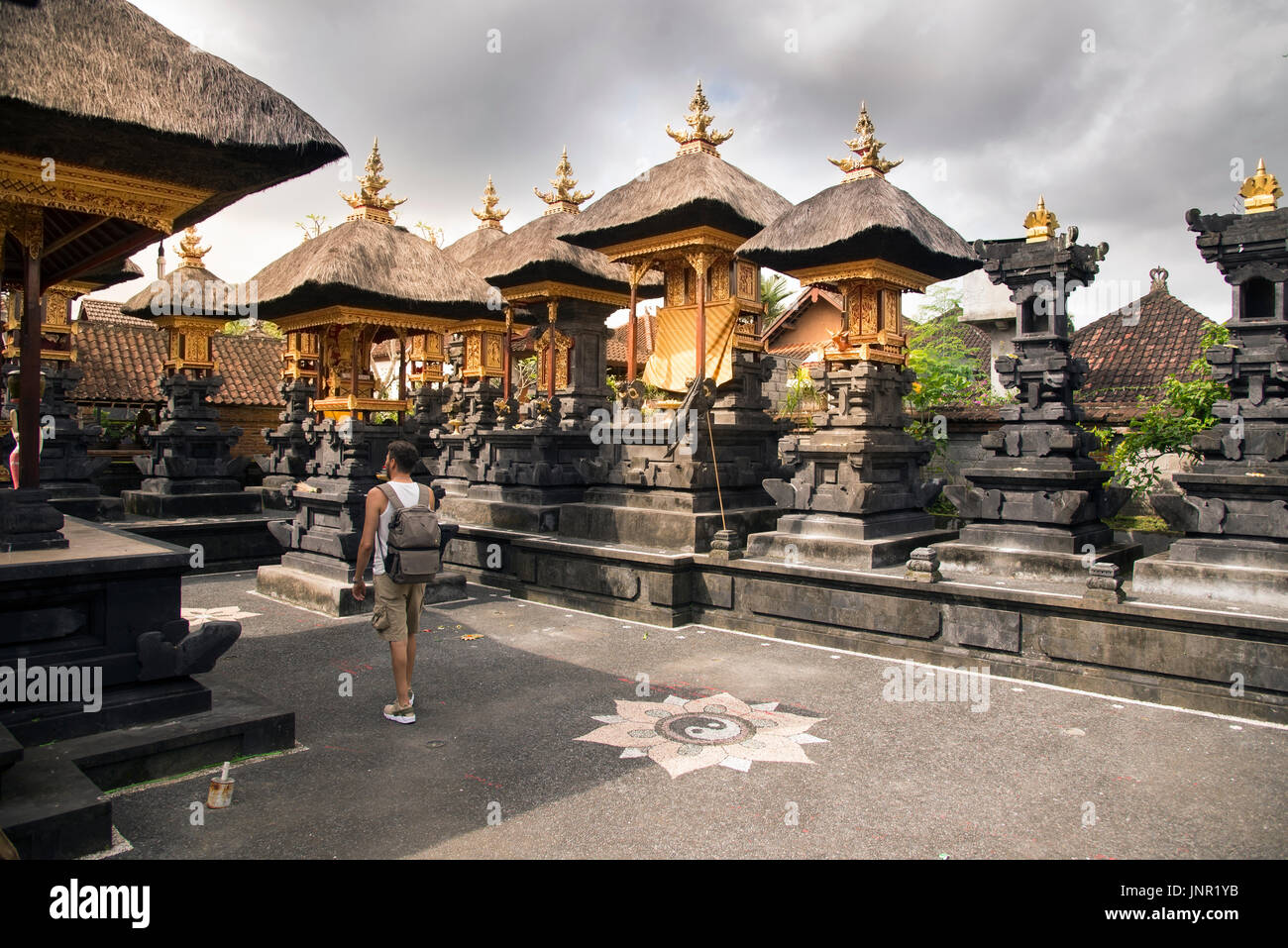 Bali, Indonesia - July 04, 2017 Garden of a house like temple in Bali  Indonesia Stock Photo - Alamy
