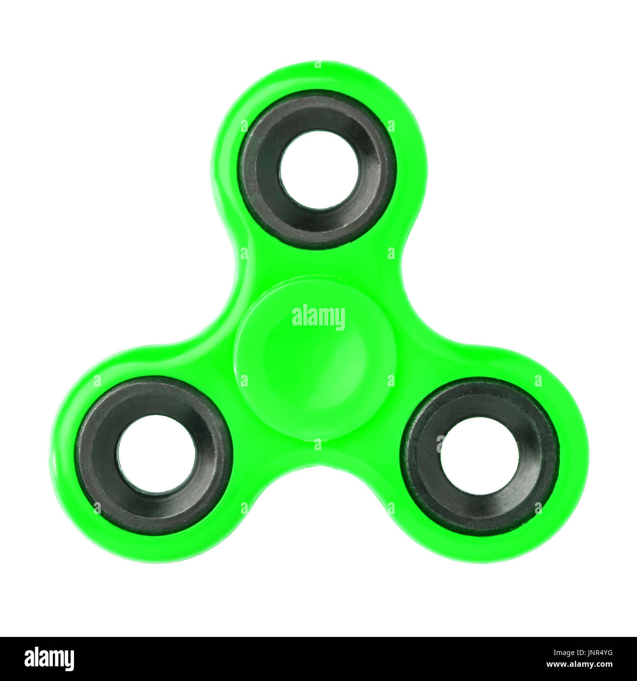 Green hand spinner isolated on white background Stock Photo - Alamy