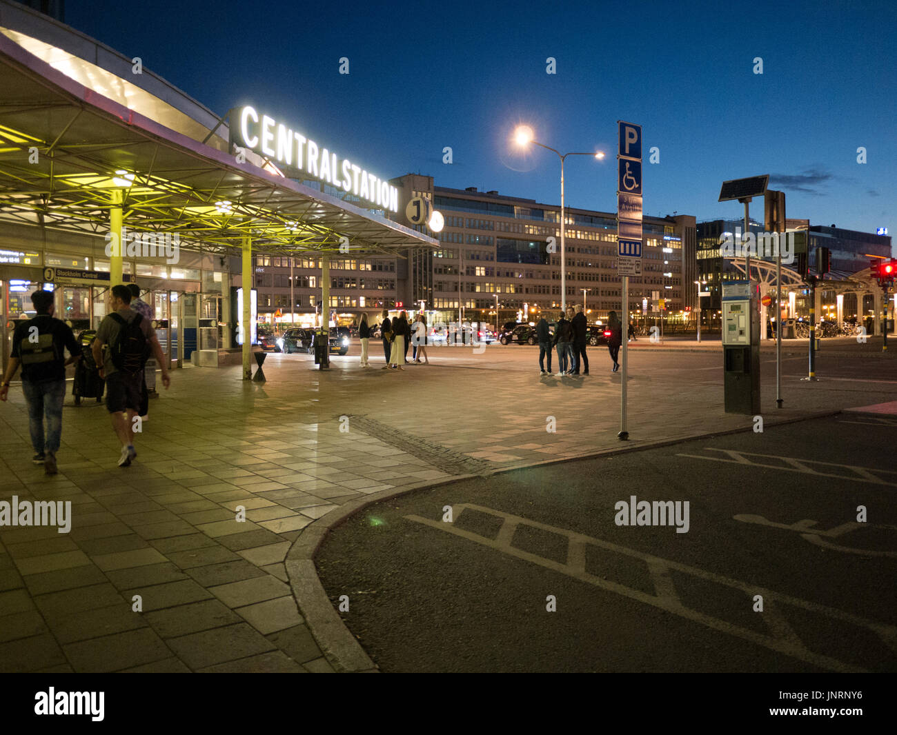 Centralstation Central Station Stockholm Sweden At Night Stock Photo Alamy