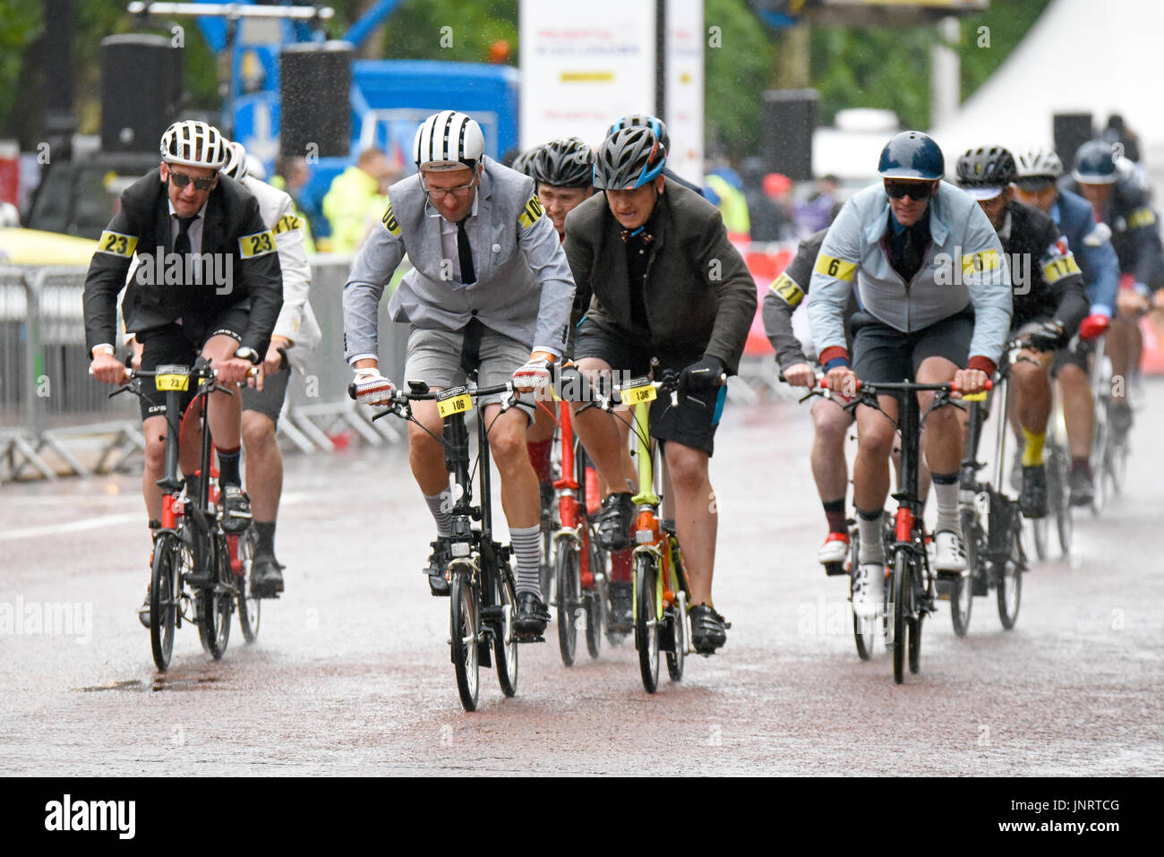 Brompton World Championship folding cycle race. Part of Ride London
