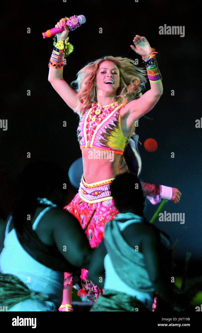 JOHANNESBURG, South Africa - Popular singer Shakira performs during the