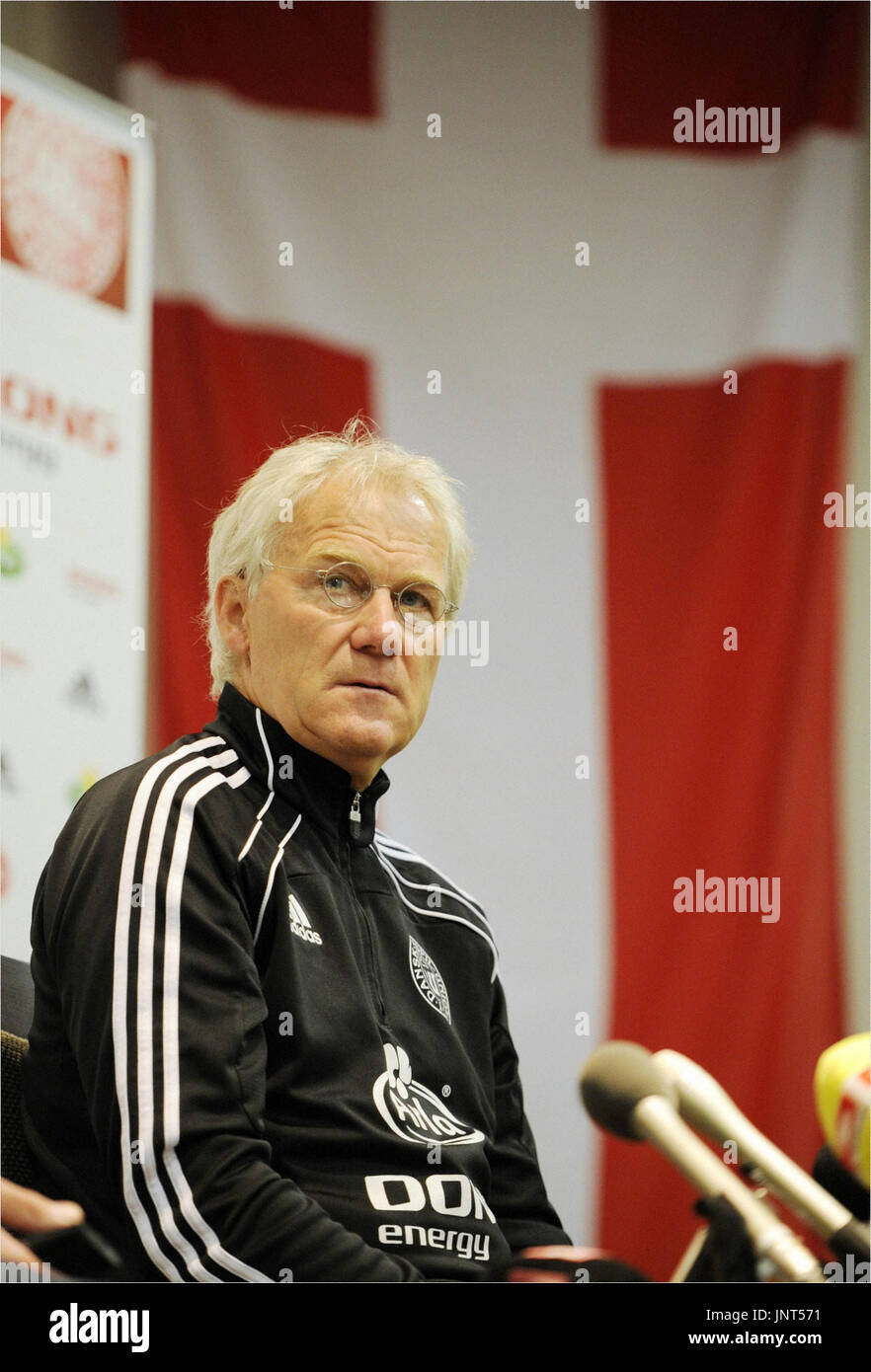 KNYSNA, South Africa Denmark coach Morten Olsen speaks about an