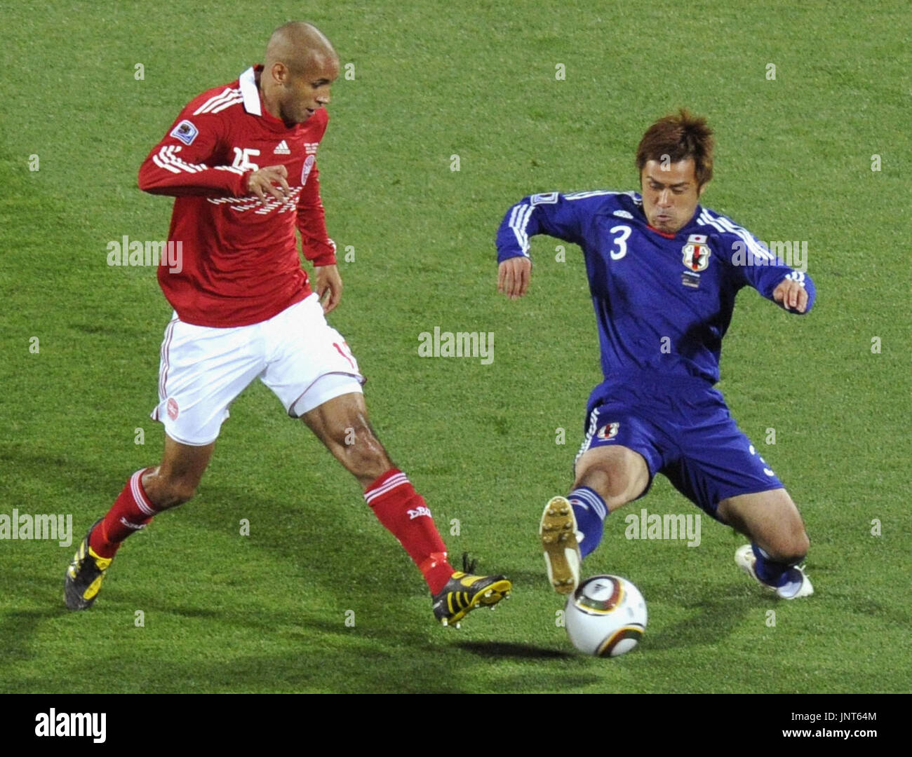 RUSTENBURG, South Africa Japan defender Yuichi Komano (3) vie for the
