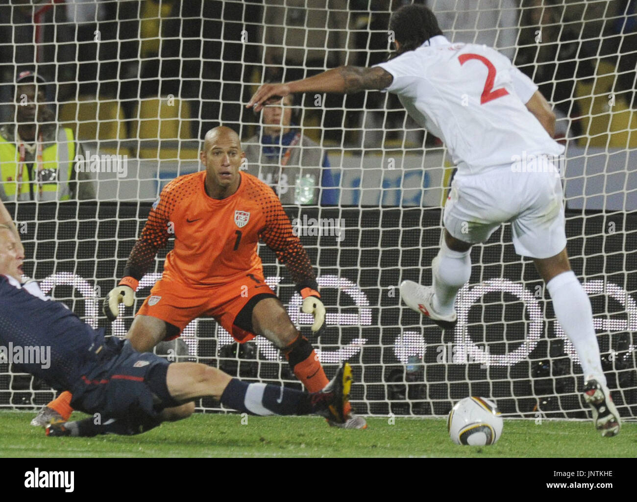 RUSTENBURG, South Africa - England defender Glen Johnson (2) shoots ...