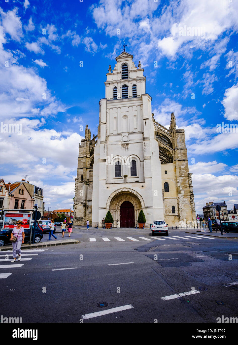 The Basilique de SaintQuentin, France Stock Photo Alamy