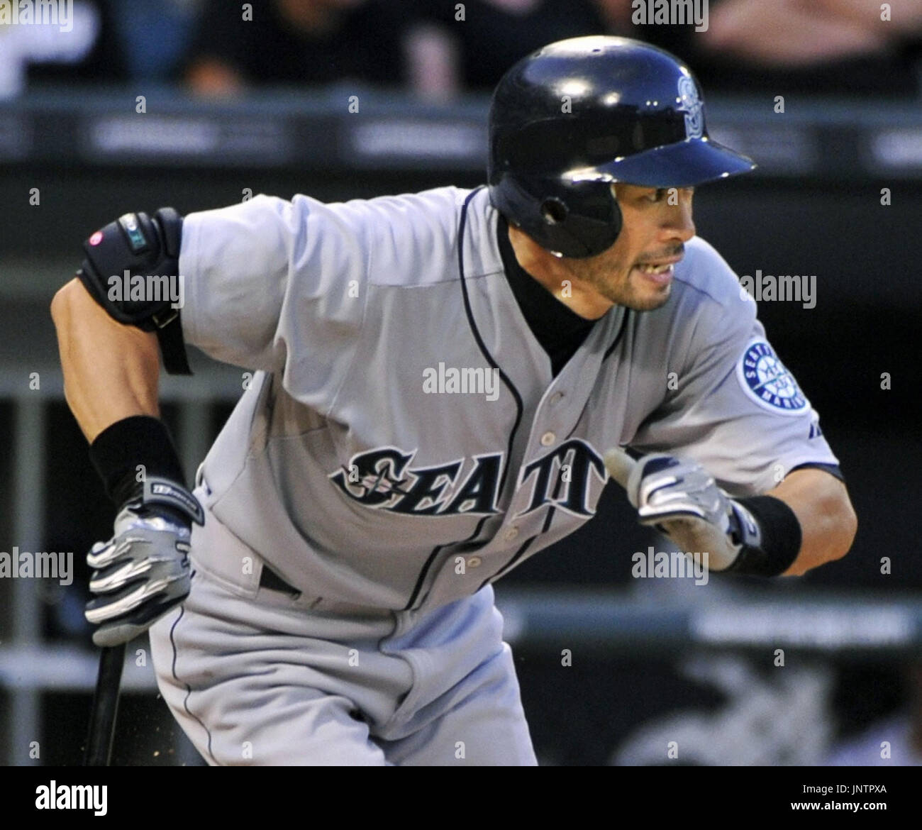CHICAGO, United States Seattle Mariners right fielder Ichiro Suzuki grounds to short in the