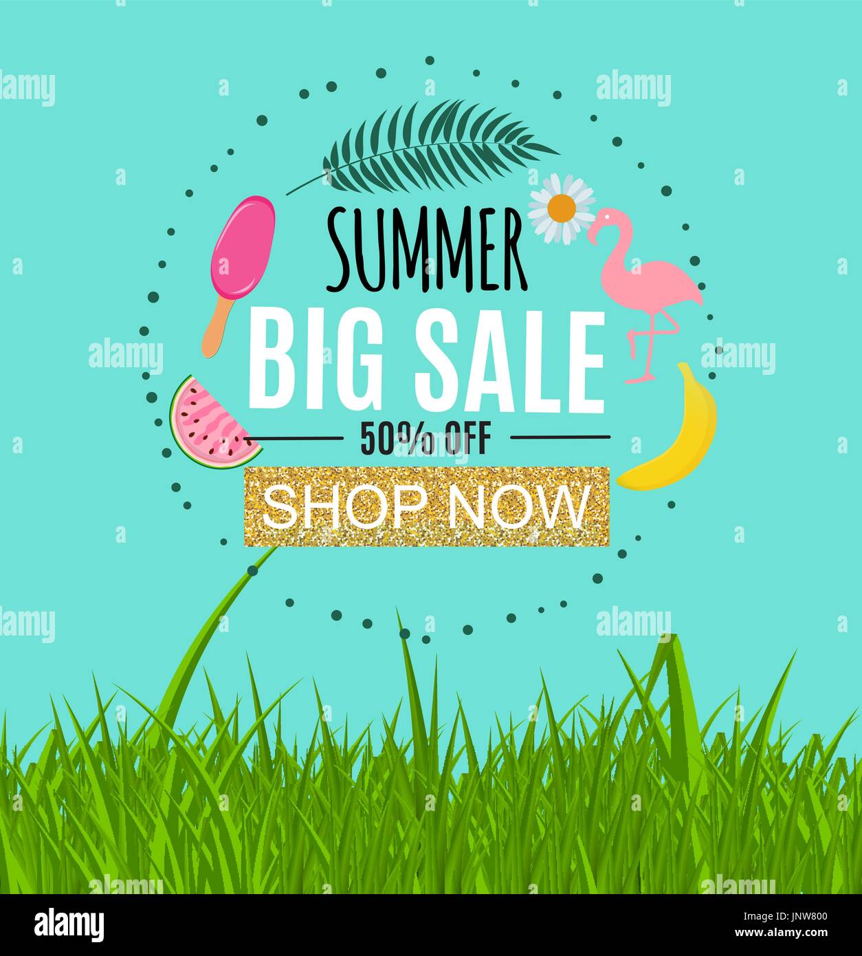 Summer Sale Abstract Banner Background Vector Illustration Stock Vector ...