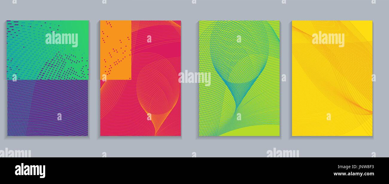 Simple Minimal Covers Abstract 3d Meshes Template Design. Future Geometric Pattern. Vector Illustration Stock Vector