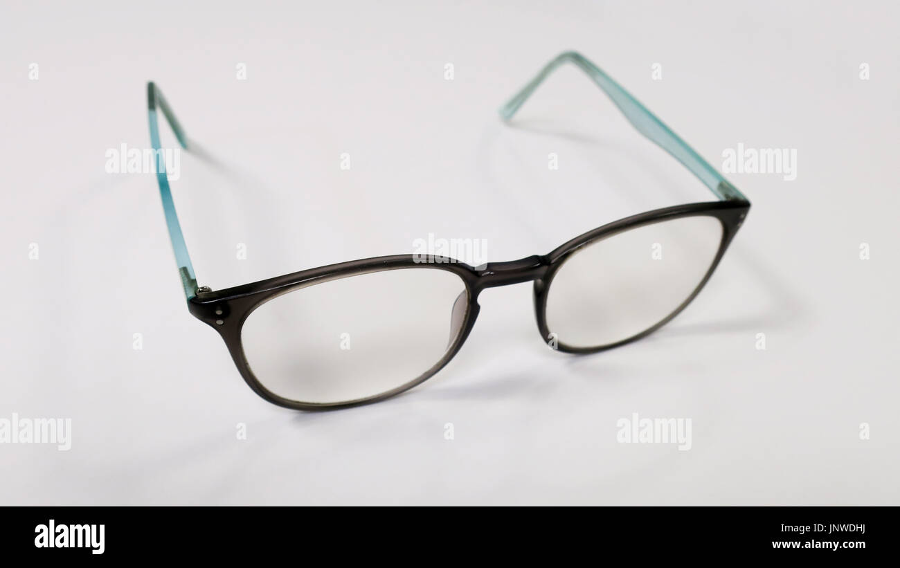 Glasses on white background Stock Photo - Alamy