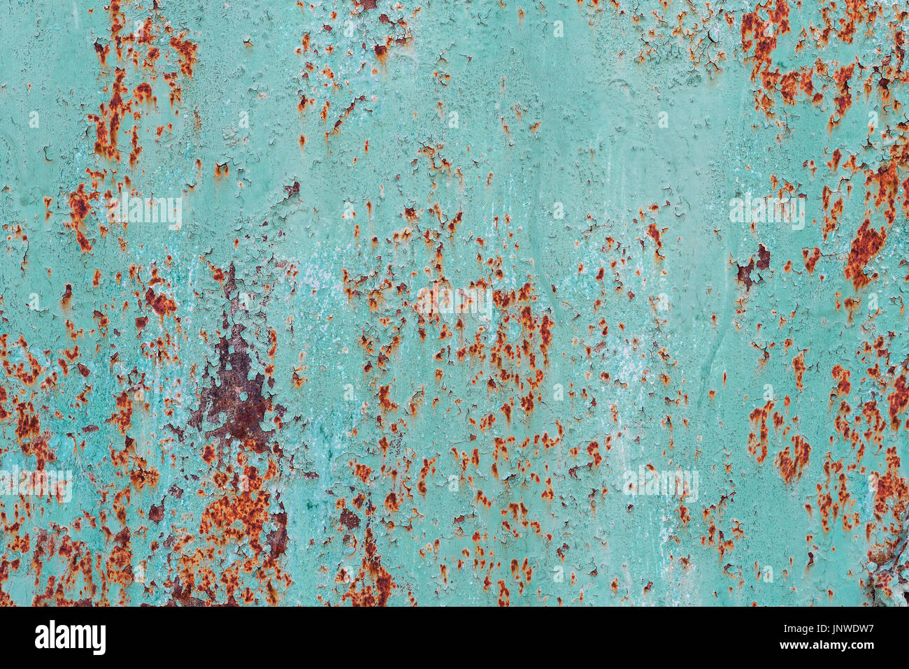 Old detailed metal surface with clear structure, cracks and rust, background Stock Photo