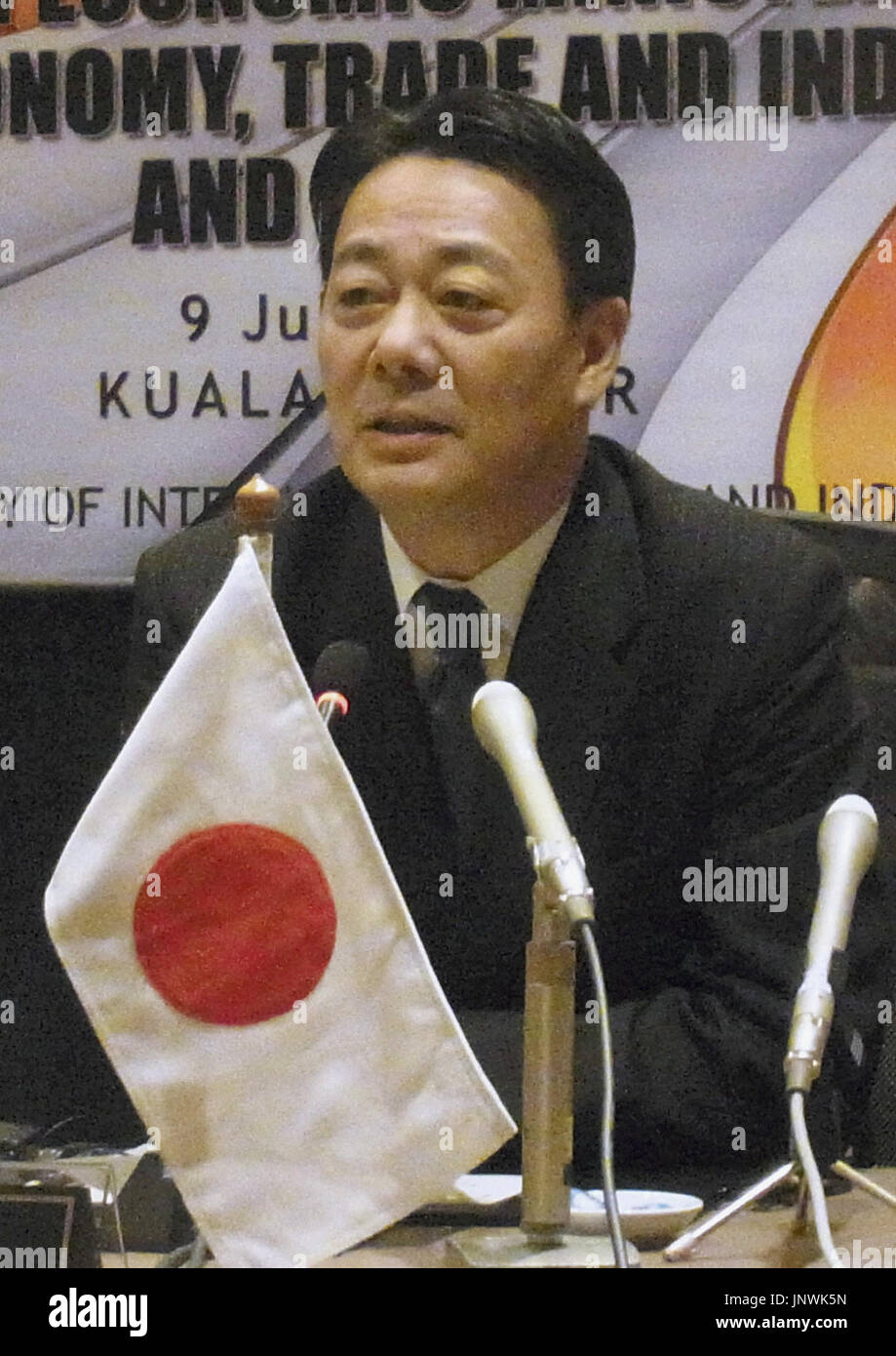 KUALA LUMPUR, Malaysia Japanese industry minister Banri Kaieda speaks