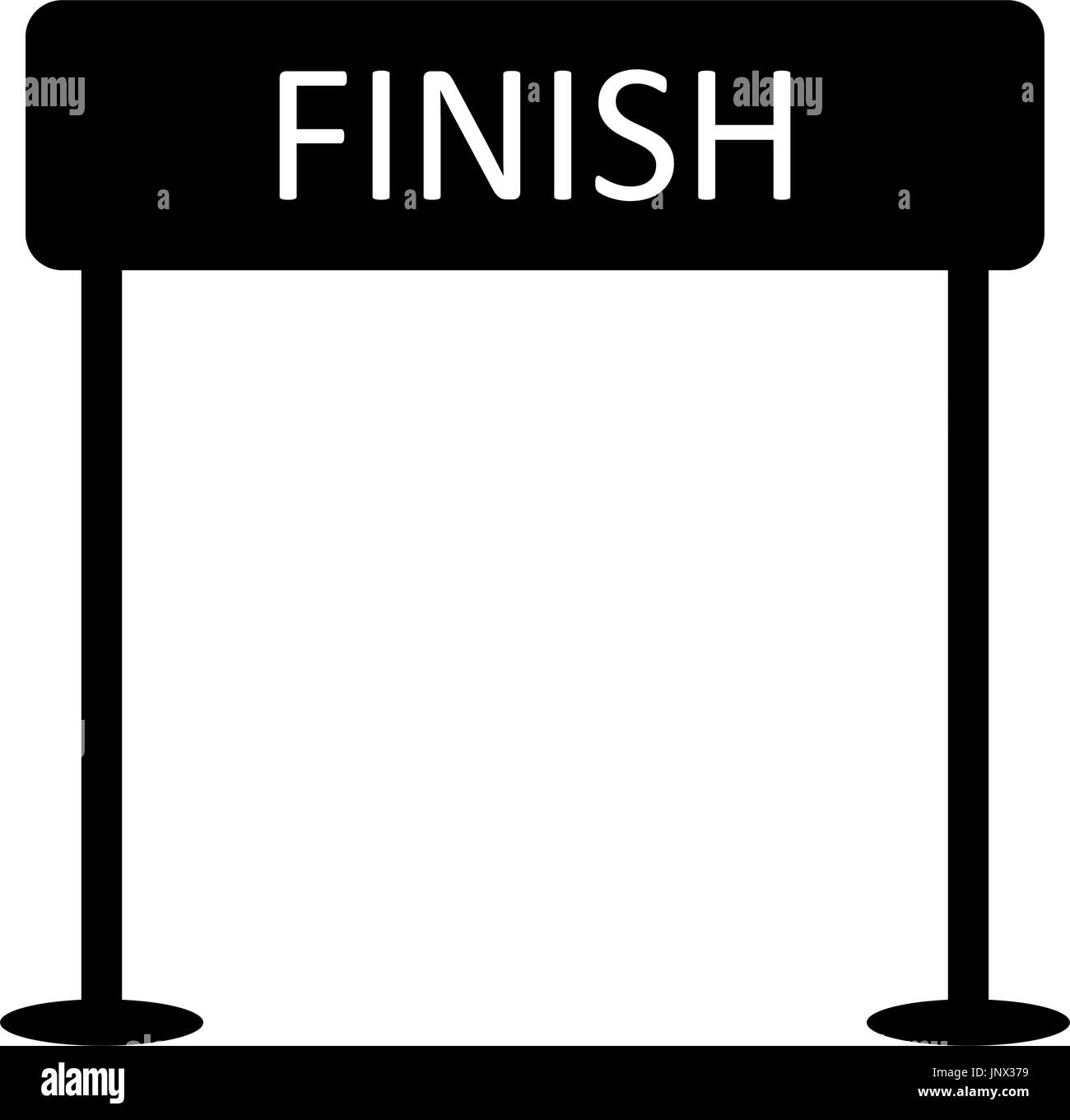 Finish banner Black and White Stock Photos & Images - Alamy