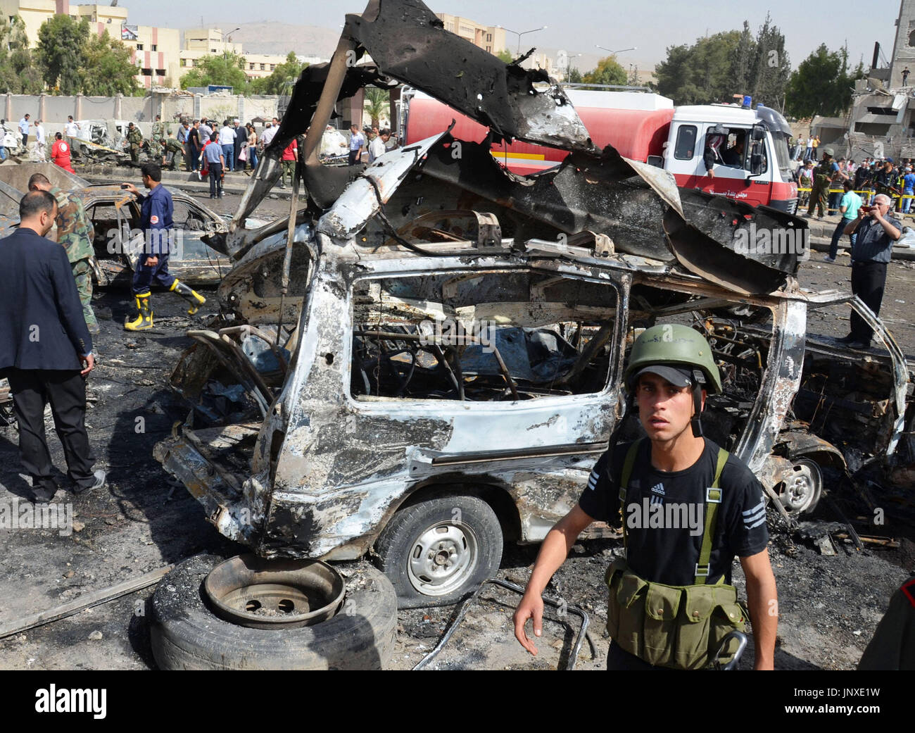 DAMASCUS, Syria Photo taken on May 10, 2012, shows the wreckage of a