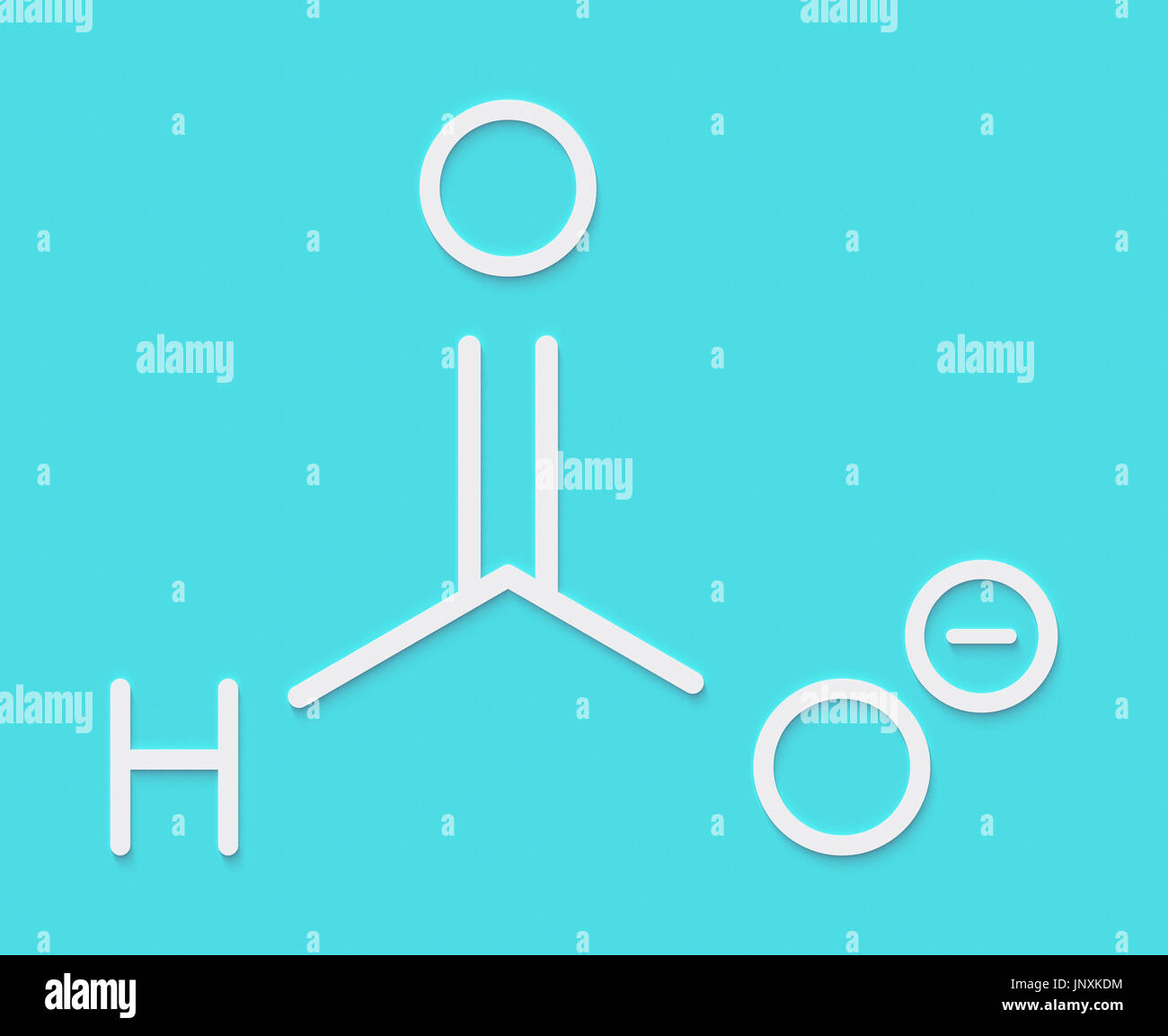 Formate anion, chemical structure. Skeletal formula Stock Photo - Alamy
