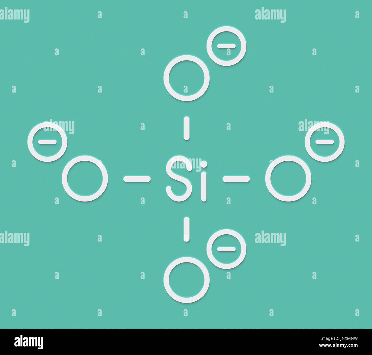 Orthosilicate (silicon tetroxide, silicate) anion, chemical structure
