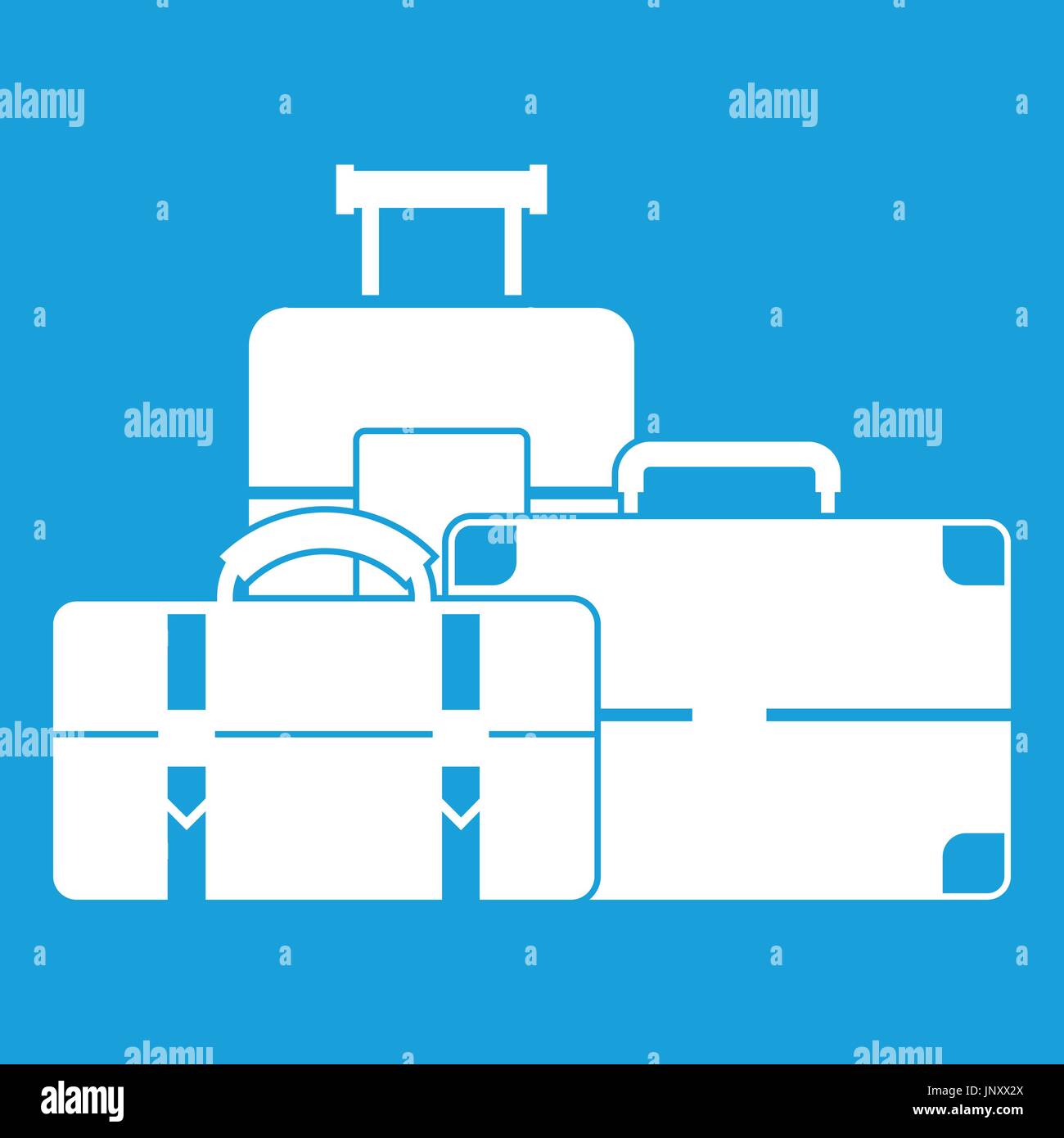 Baggage icon white Stock Vector Image & Art - Alamy