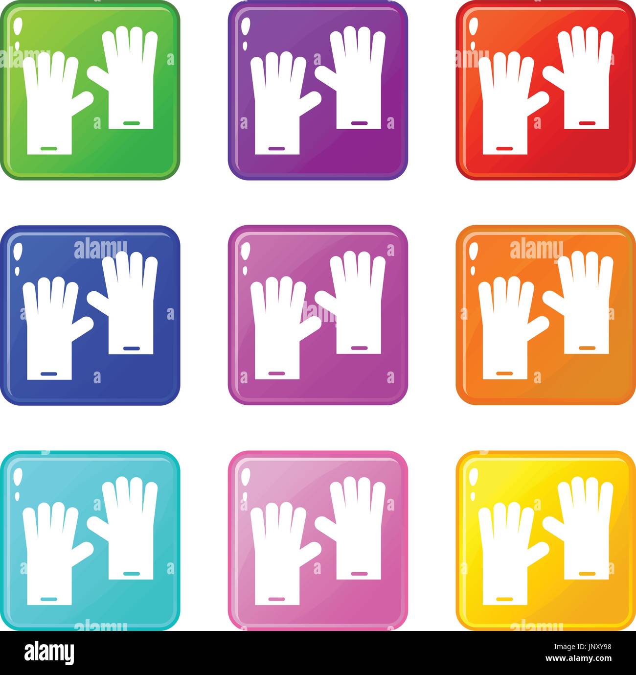 Rubber gloves set 9 Stock Vector Image & Art - Alamy