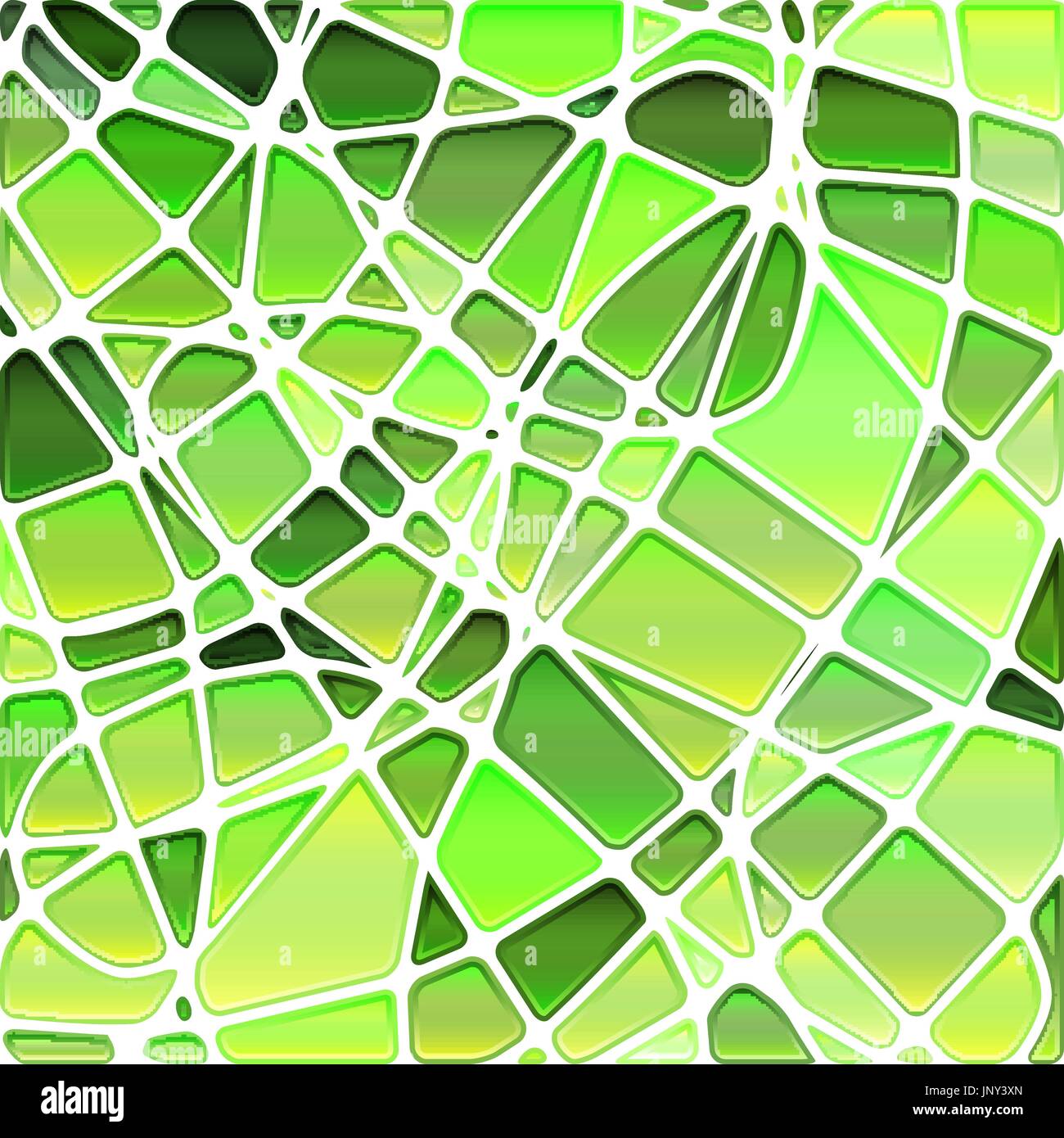 abstract vector stained-glass mosaic background - bright green Stock ...