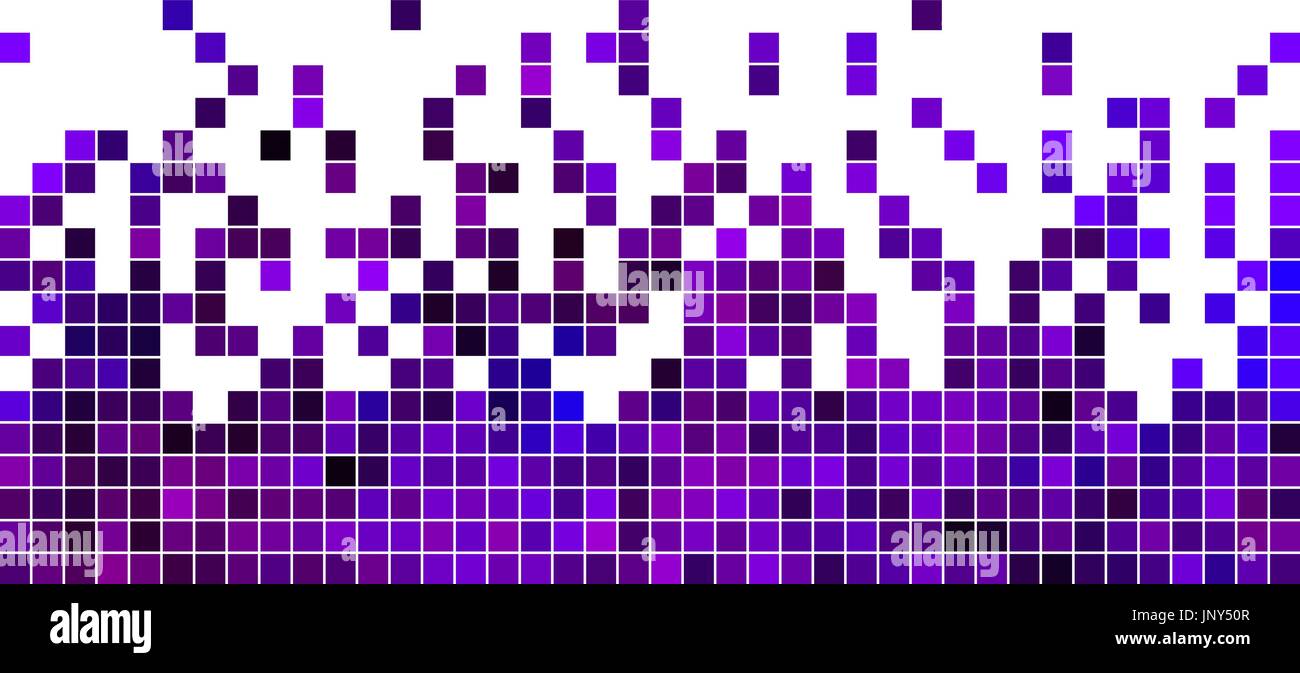 abstract vector square pixel mosaic background - violet Stock Vector ...