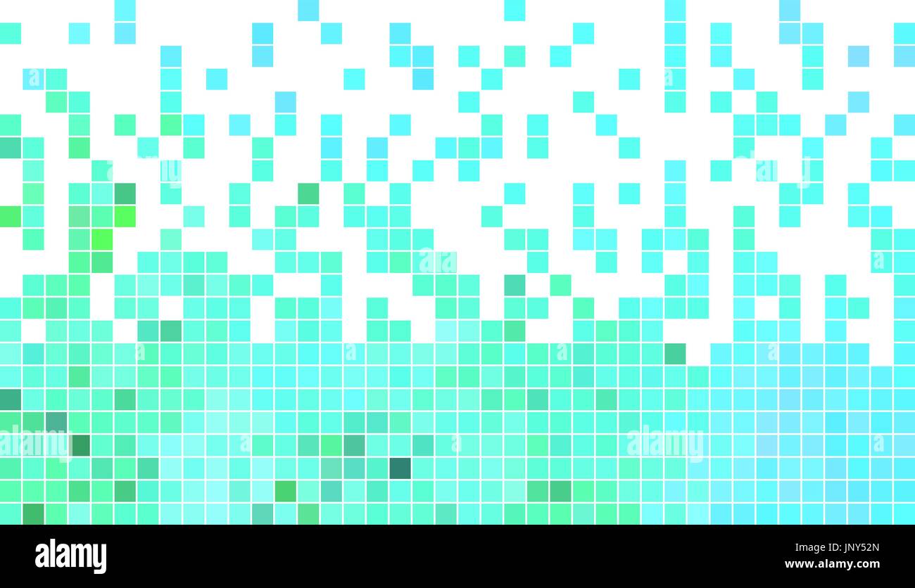 abstract vector square pixel mosaic background - light blue Stock ...