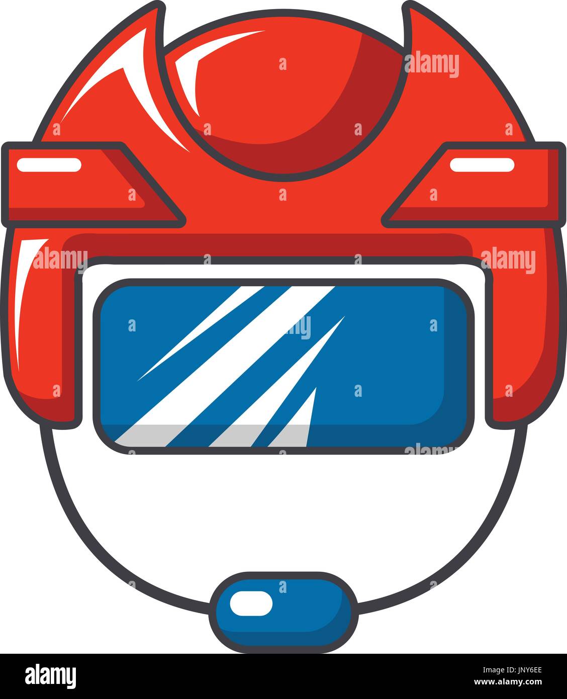 Hockey helmet icon, cartoon style Stock Vector Image & Art - Alamy