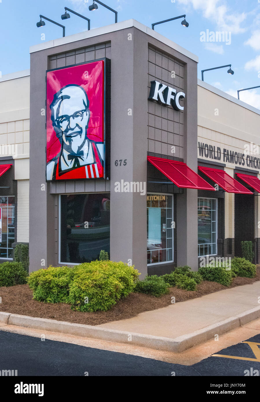 KFC fast food restaurant in Metro Atlanta, Georgia, USA. Stock Photo