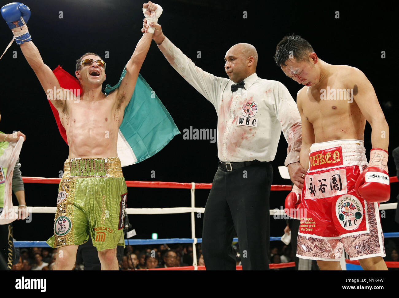 TOKYO, Japan Fourthranked challenger Gamaliel Diaz (L) from Mexico
