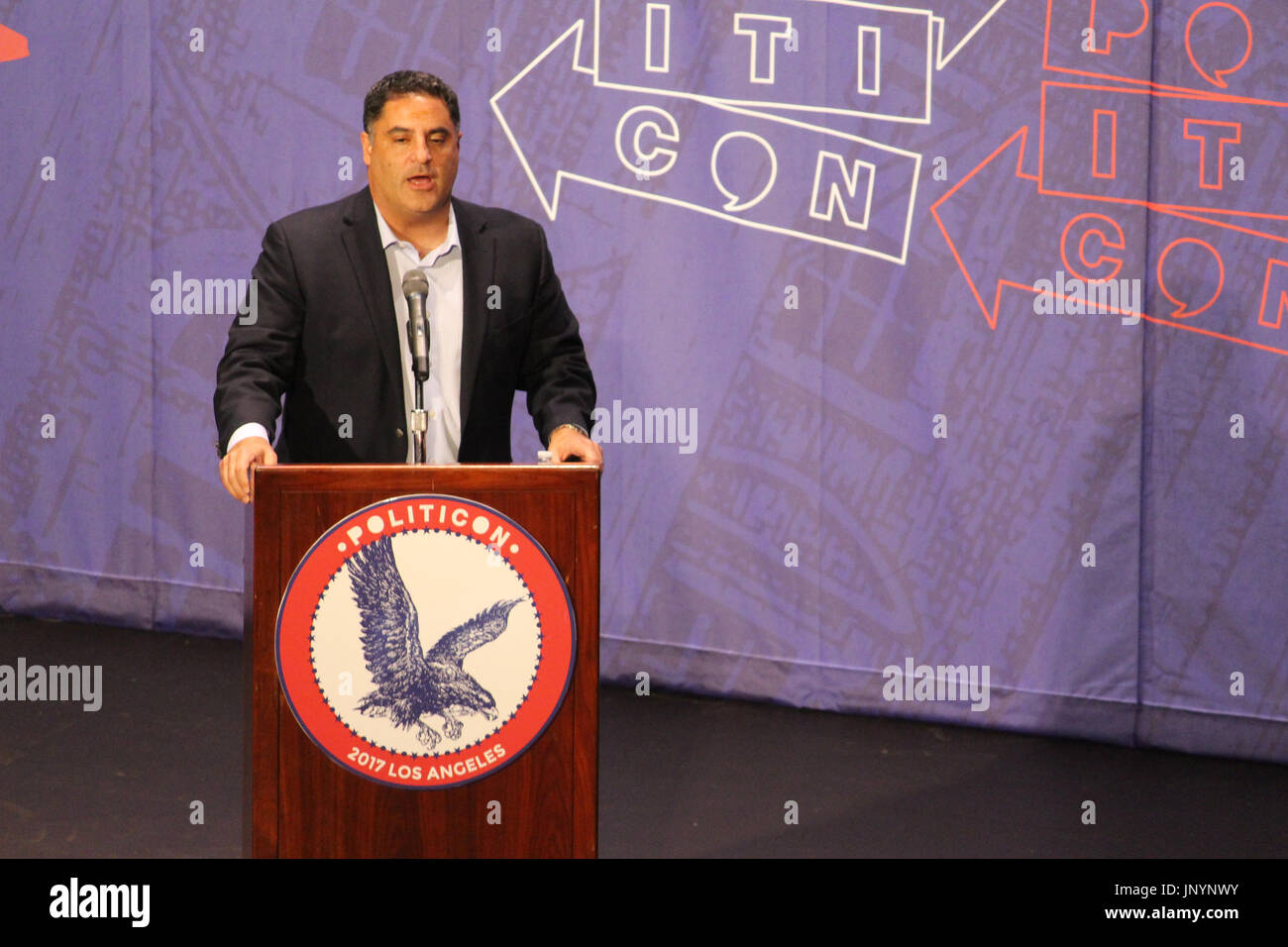 Pasadena, CA. 30th July, 2017. Cenk Uygur of Young Turks. Credit: Todd Felderstein Credit: Todd Felderstein/Alamy Live News Stock Photo