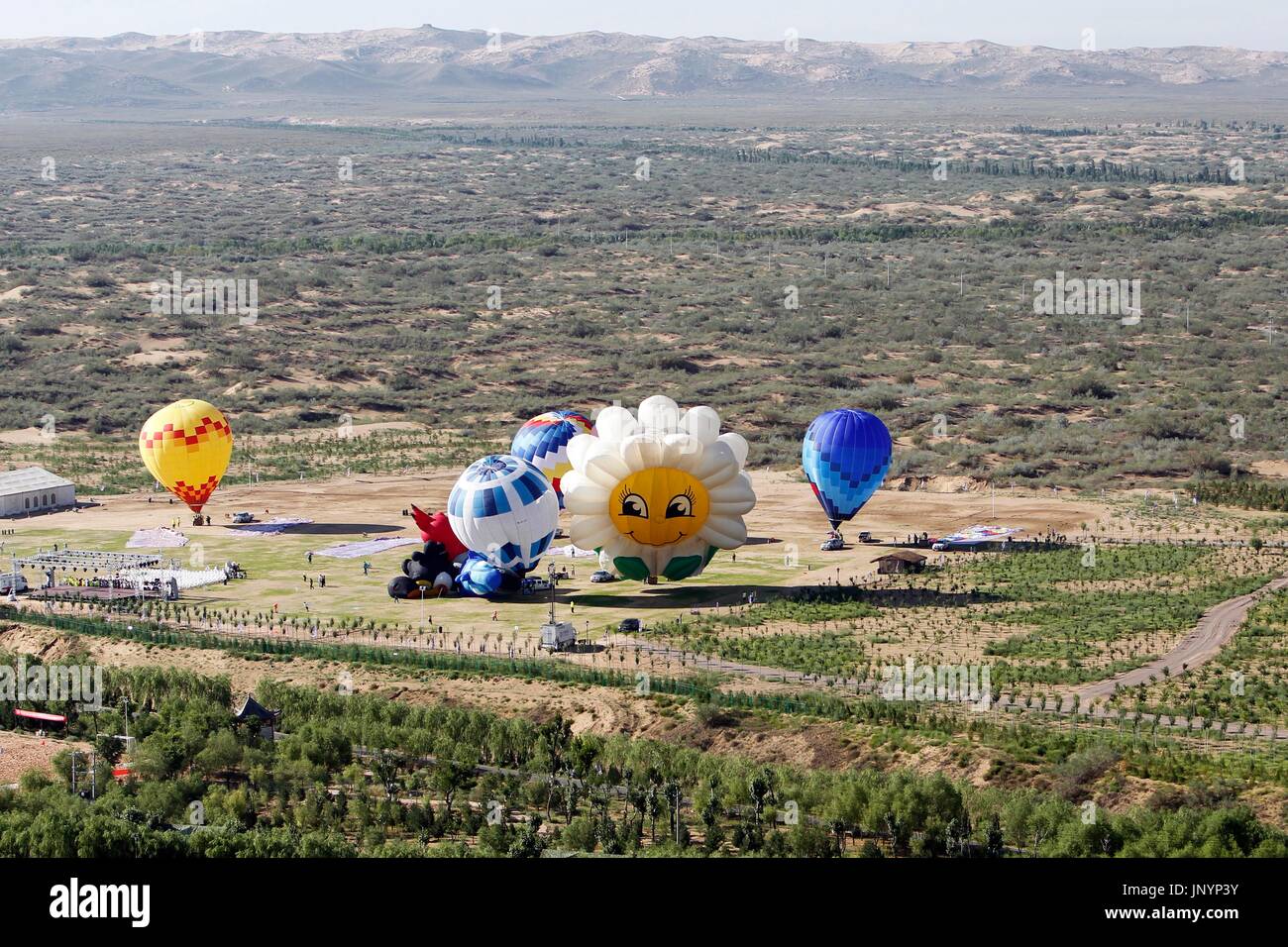 Lingwu, China's Ningxia Hui Autonomous region. 30th July, 2017 Stock
