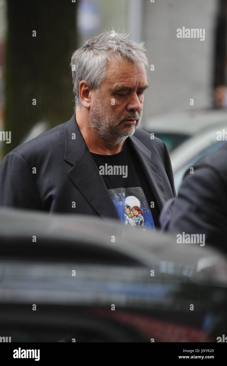 Luke Besson Studio Luc Besson in front of Dzien Dobry TVN studio, one of the Poland's most ...
