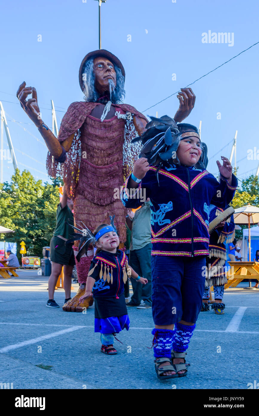 Vancouver, Canada. 30th Jul, 2017. the Drum is Calling Festival, Canada 150  event, Larwill Park, Vancouver, British Columbia, Canada. Credit: Michael Wheatley/Alamy Live News Stock Photo