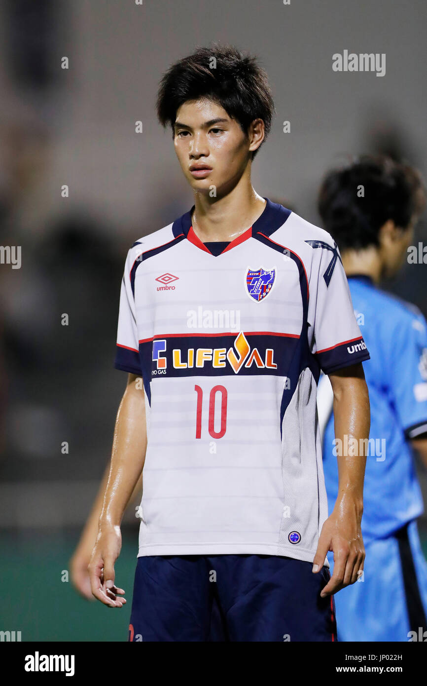 Tokyo Japan 31st July 17 Kan Kobayashi Fc Tokyo U 18 Football Soccer The 41st Japan Club Youth U 18 Football Championship Semi Final Match Between Kawasaki Frontale U 18 Fc Tokyo U 18 At Ajinomoto